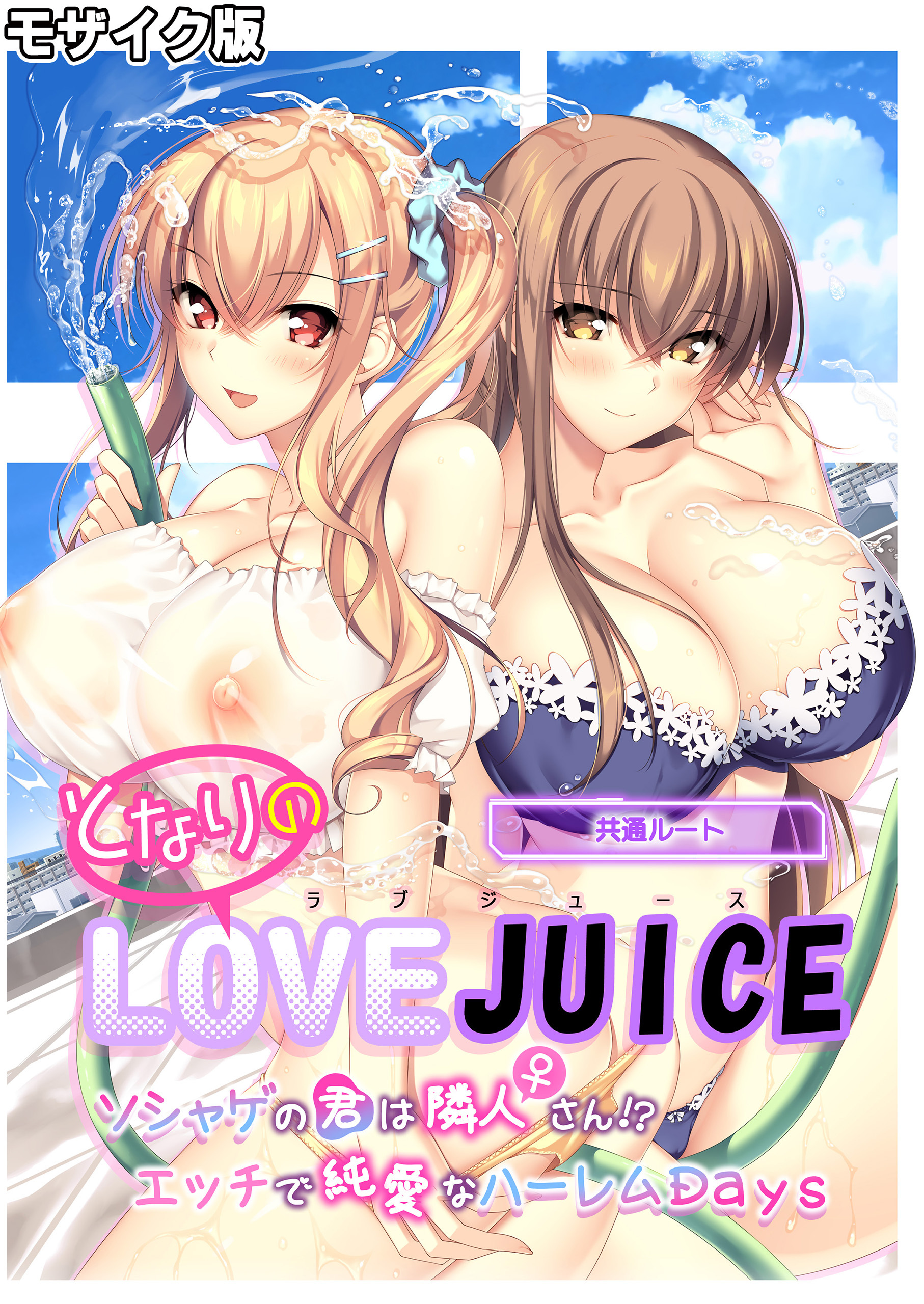となりのLOVE JUICE ～ソシャゲの君は隣人♀さん！？エッチで純愛なハーレムDays～ 共通ルート モザイク版