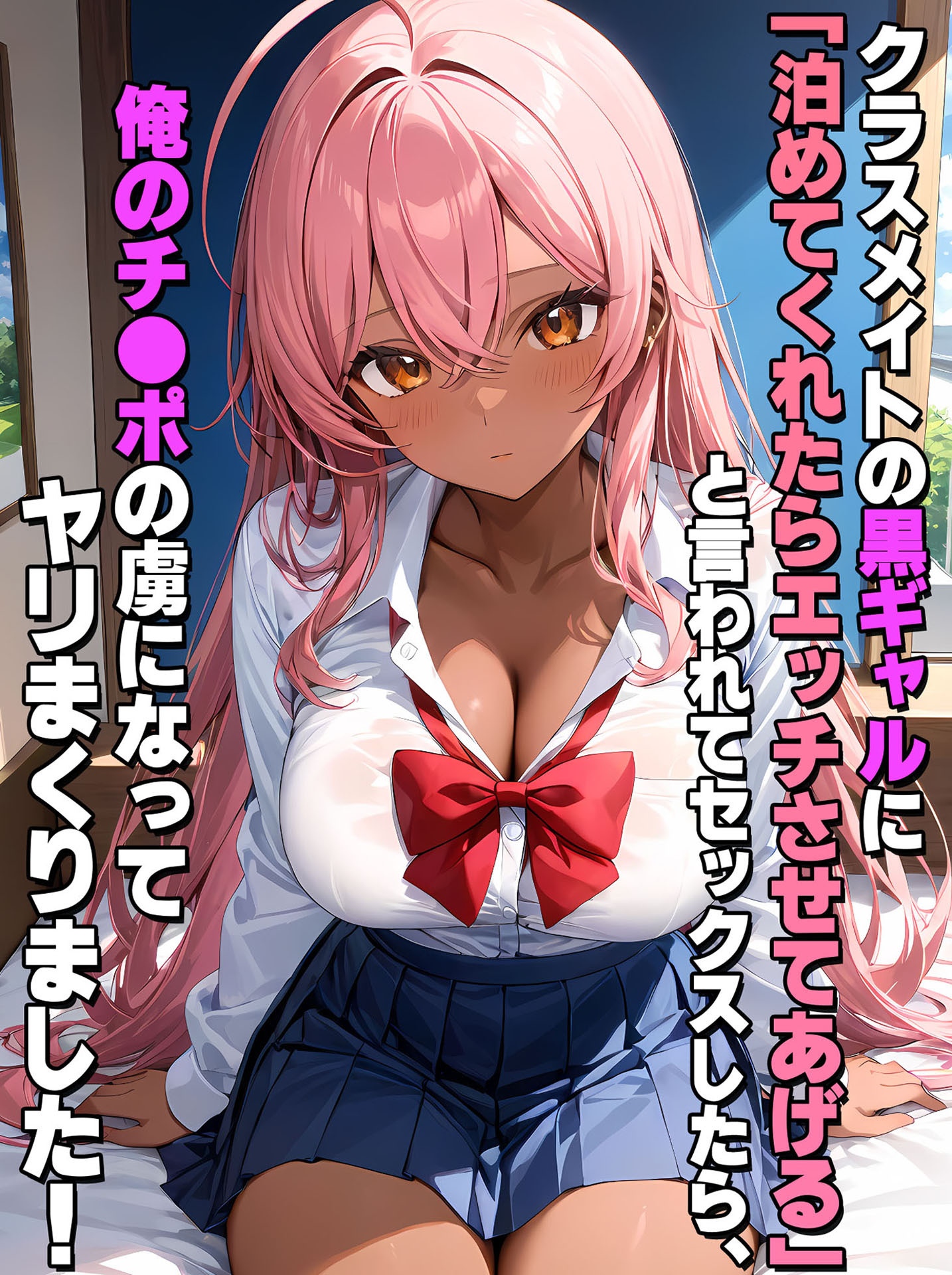 クラスメイトの黒ギャルに「泊めてくれたらエッチさせてあげる」と言われてセックスしたら、俺のチ●ポの虜になってヤリまくりました！