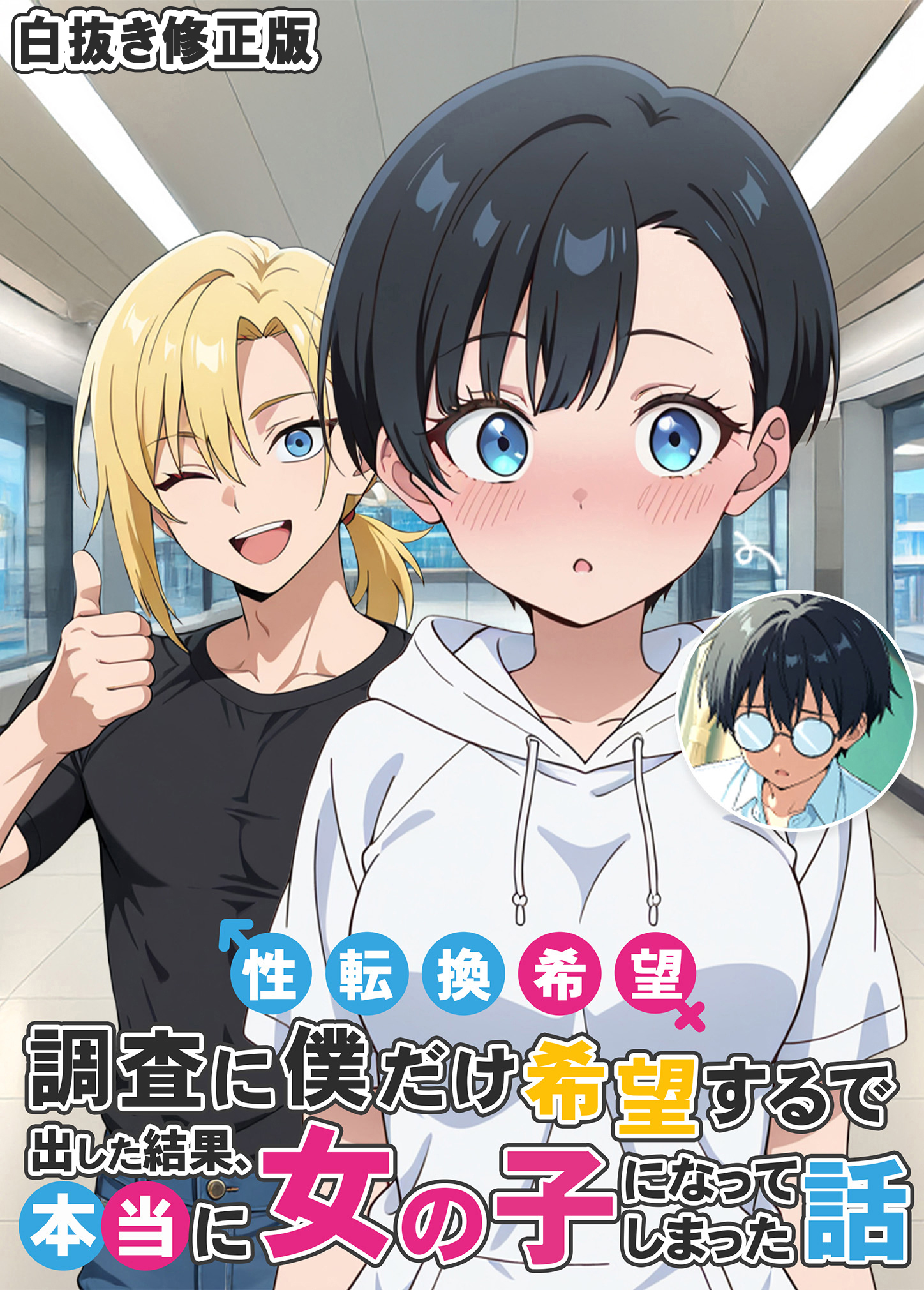 性転換希望調査に僕だけ希望するで出した結果、本当に女の子になってしまった話 白抜き修正版