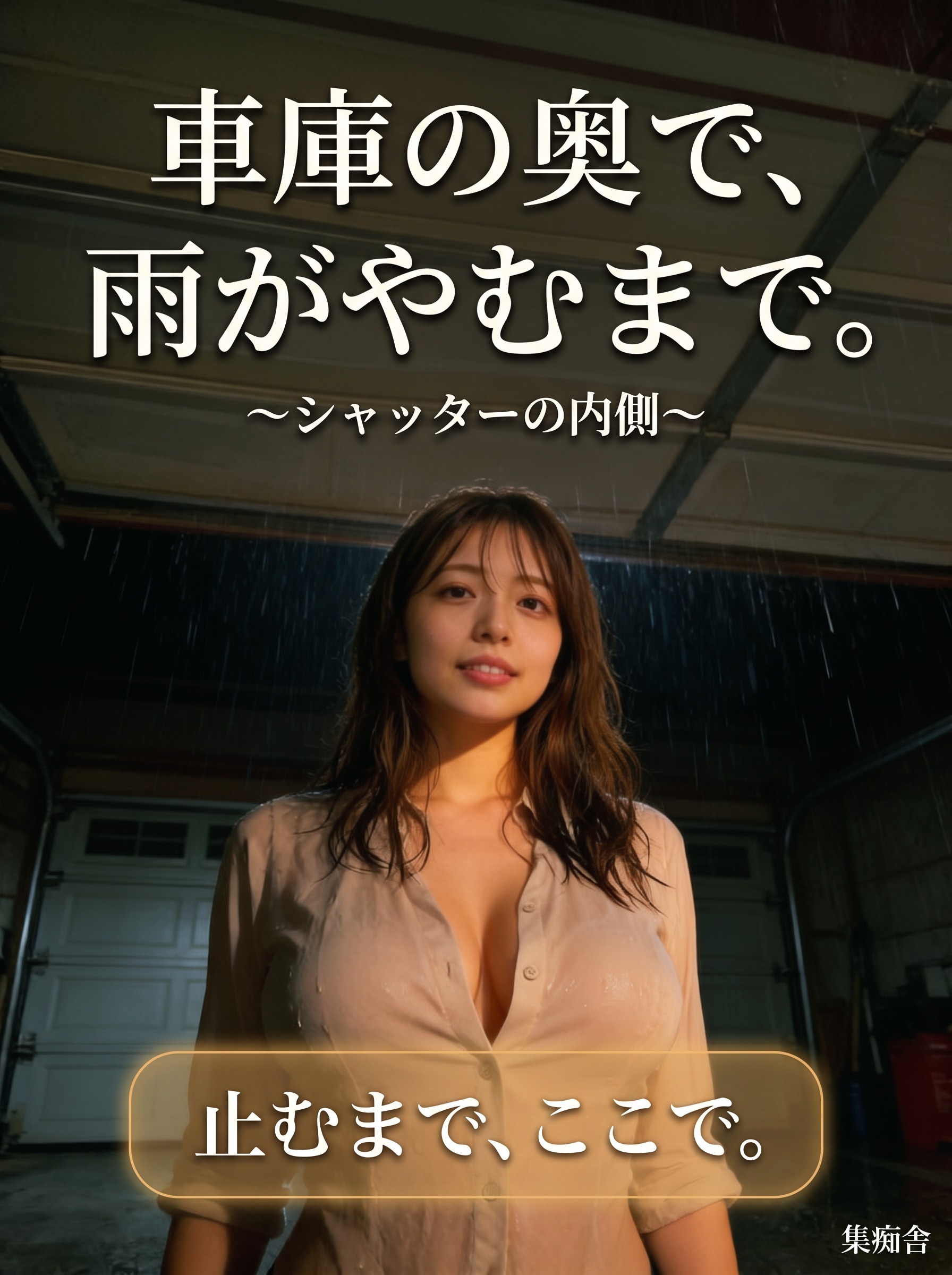 車庫の奥で、雨がやむまで。 ～シャッターの内側～