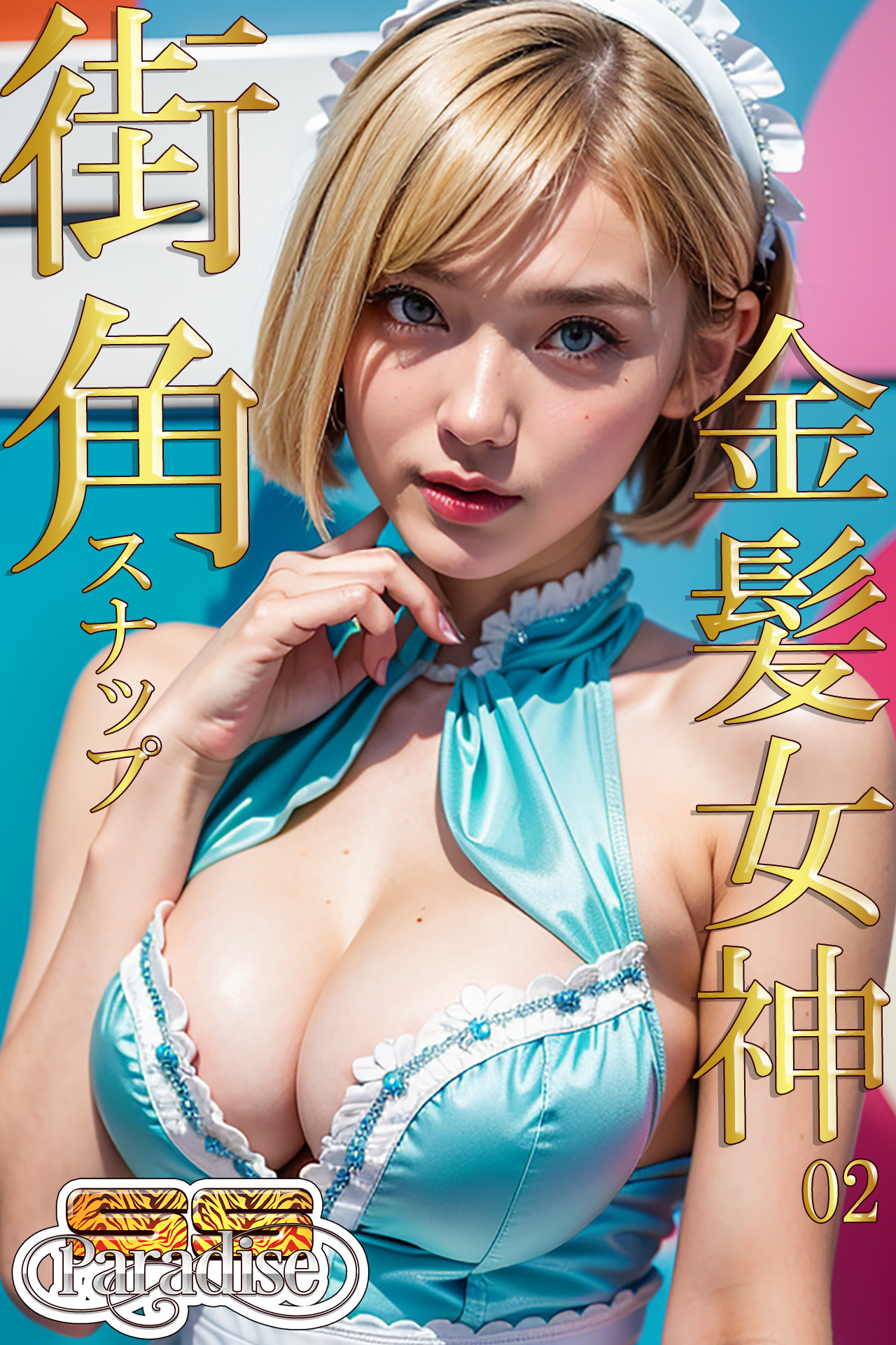 街角スナップ　金髪女神02【SS-Paradise】
