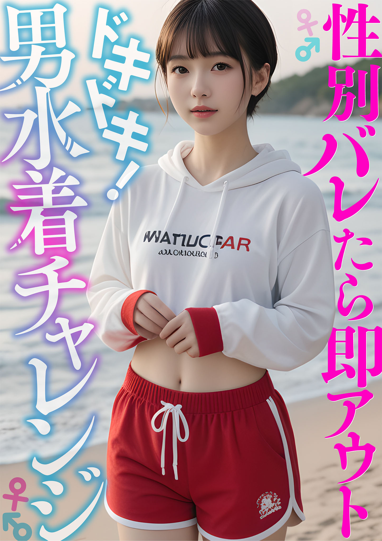 ドキドキ！男水着チャレンジ ～性別バレたら即アウト～