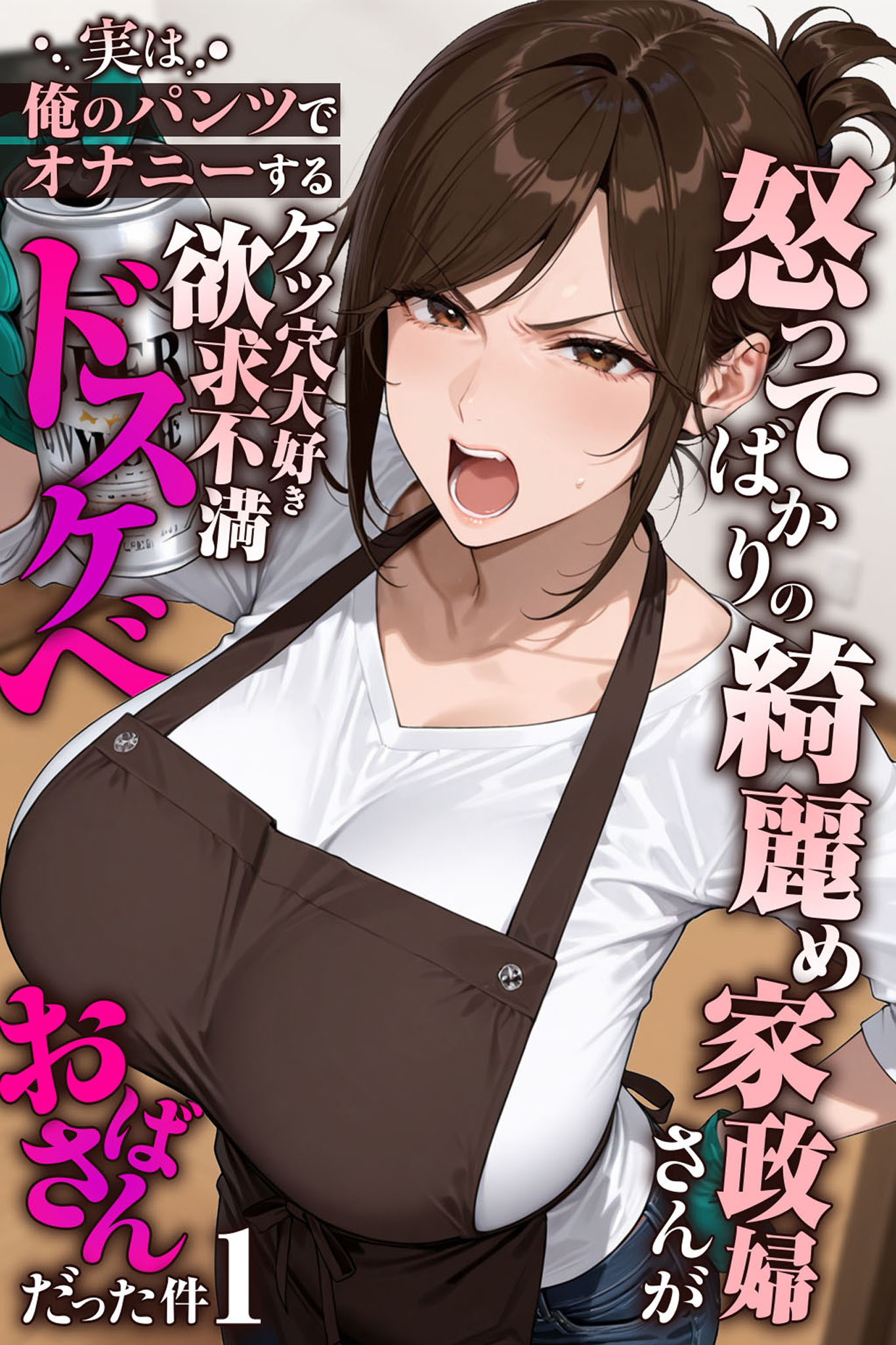 【期間限定　無料お試し版】怒ってばかりの綺麗め家政婦さんが実は俺のパンツでオナニーするケツ穴大好き欲求不満ドスケベオバサンだった件【単話】(1)