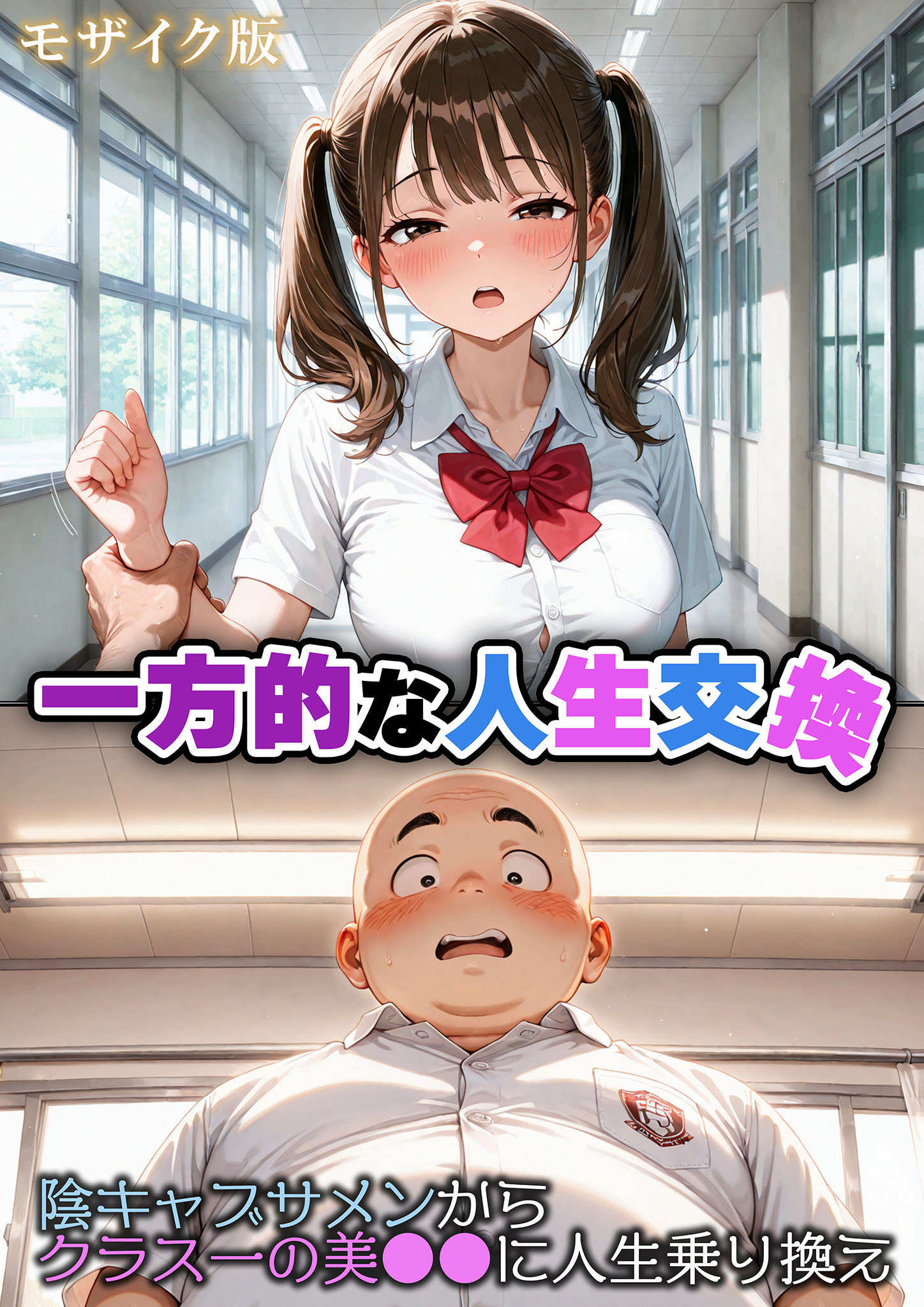 一方的な人生交換～陰キャブサメンから クラス一の美●●に人生乗り換え～  モザイク版
