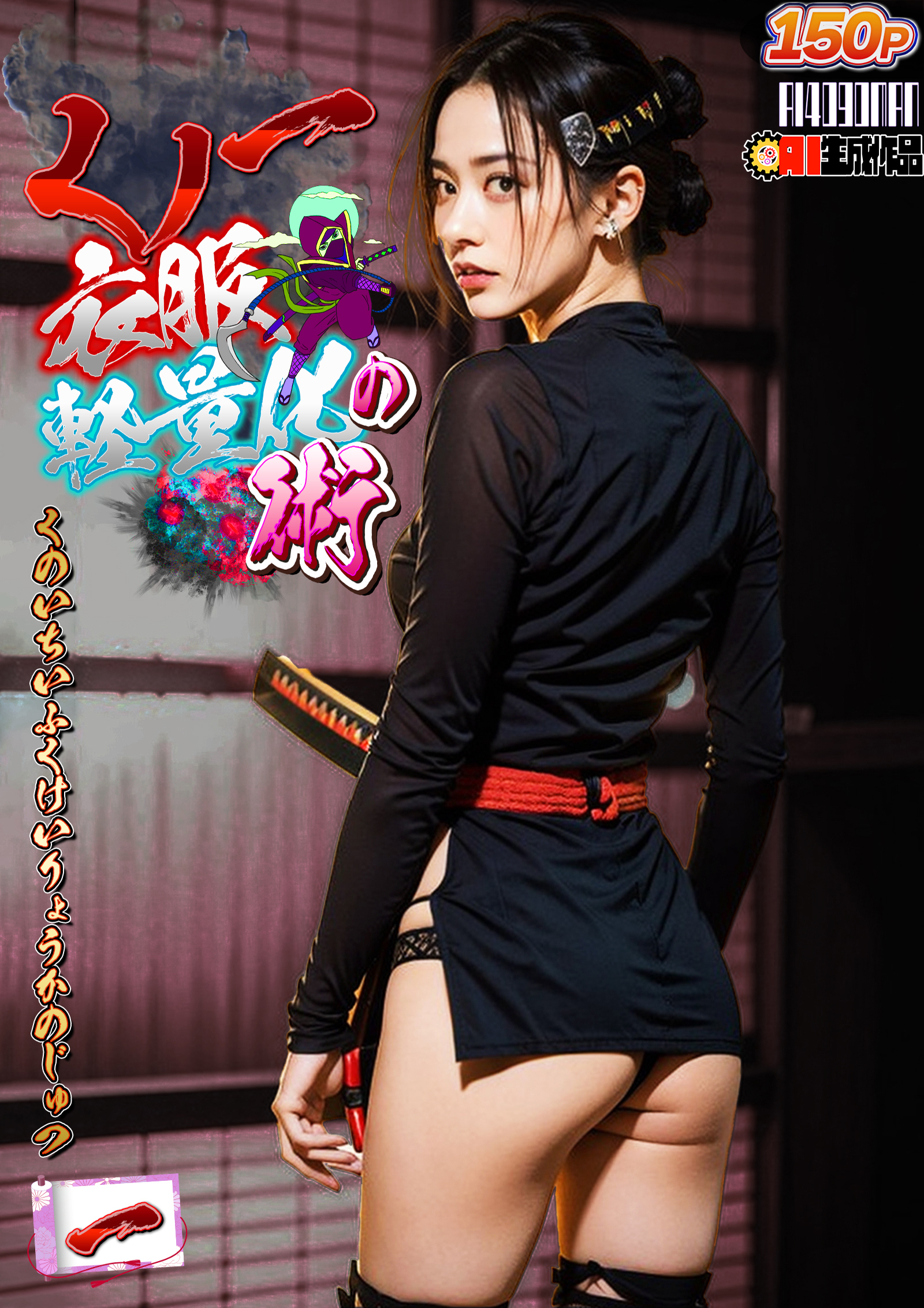 AIくノ一衣服軽量化の術 1