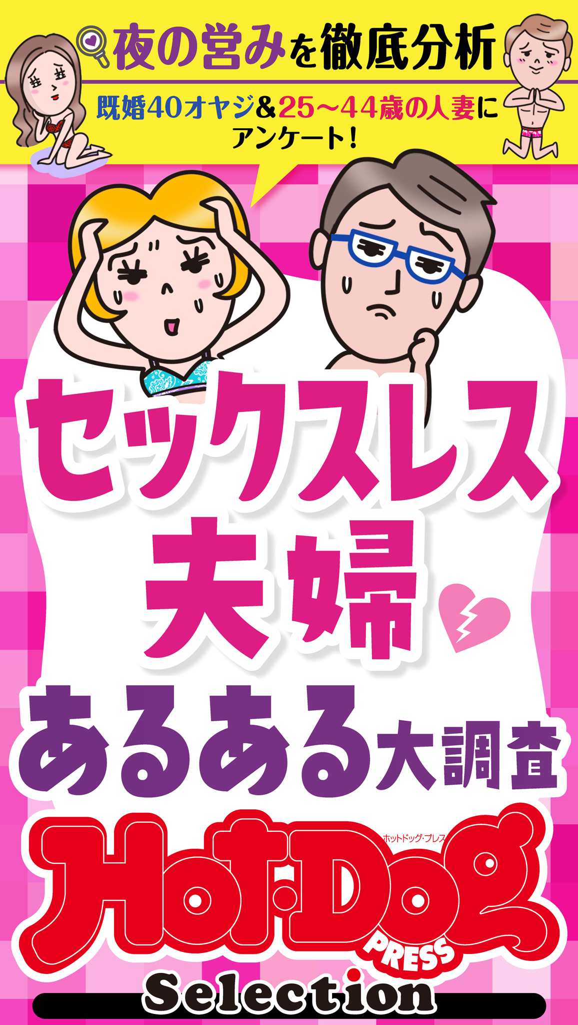 ホットドッグプレスセレクション　セックスレス夫婦　あるある大調査　「大人のセックス白書」シリーズ