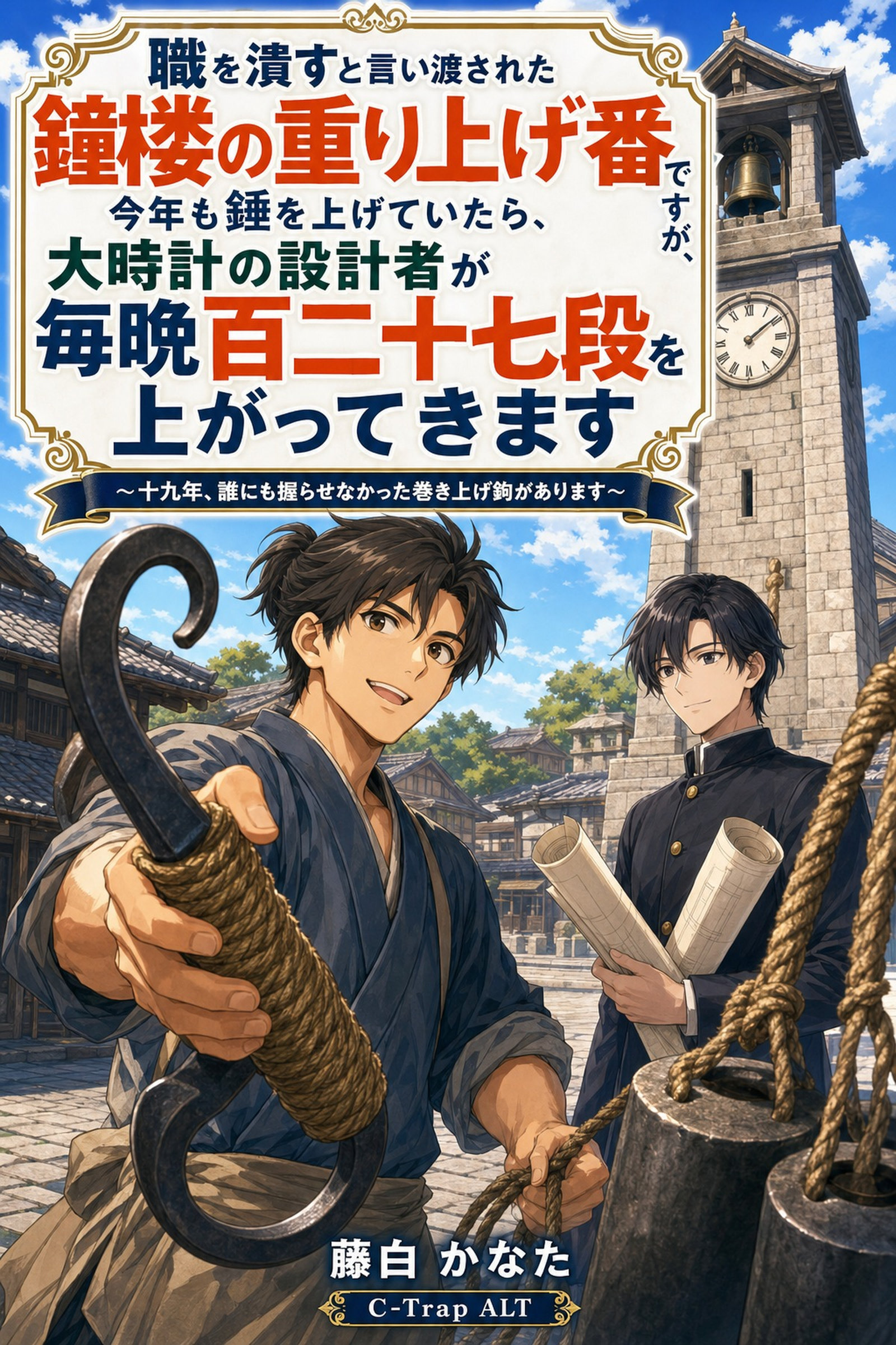 職を潰すと言い渡された鐘楼の重り上げ番ですが、今年も錘を上げていたら、大時計の設計者が毎晩百二十七段を上がってきます