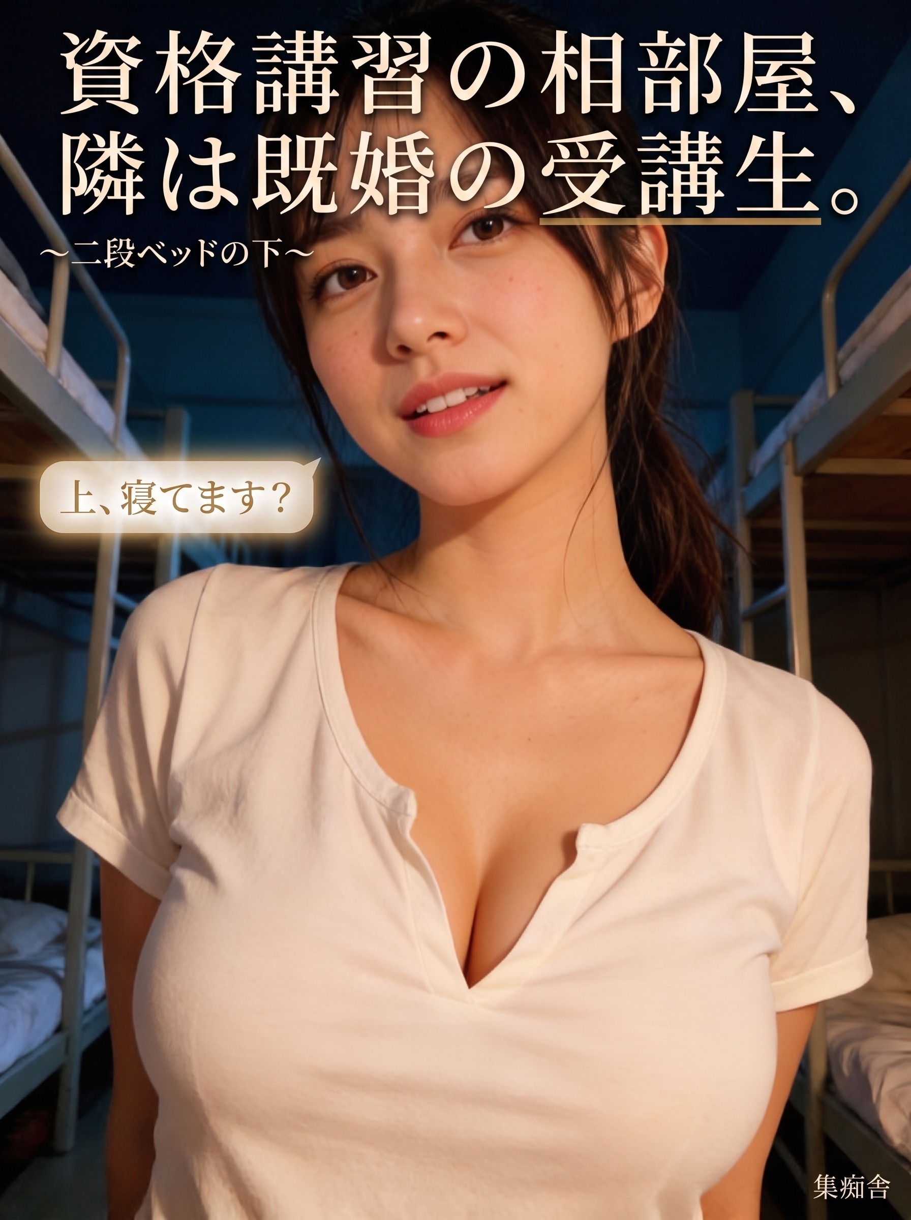 資格講習の相部屋、隣は既婚の受講生。 ～二段ベッドの下～