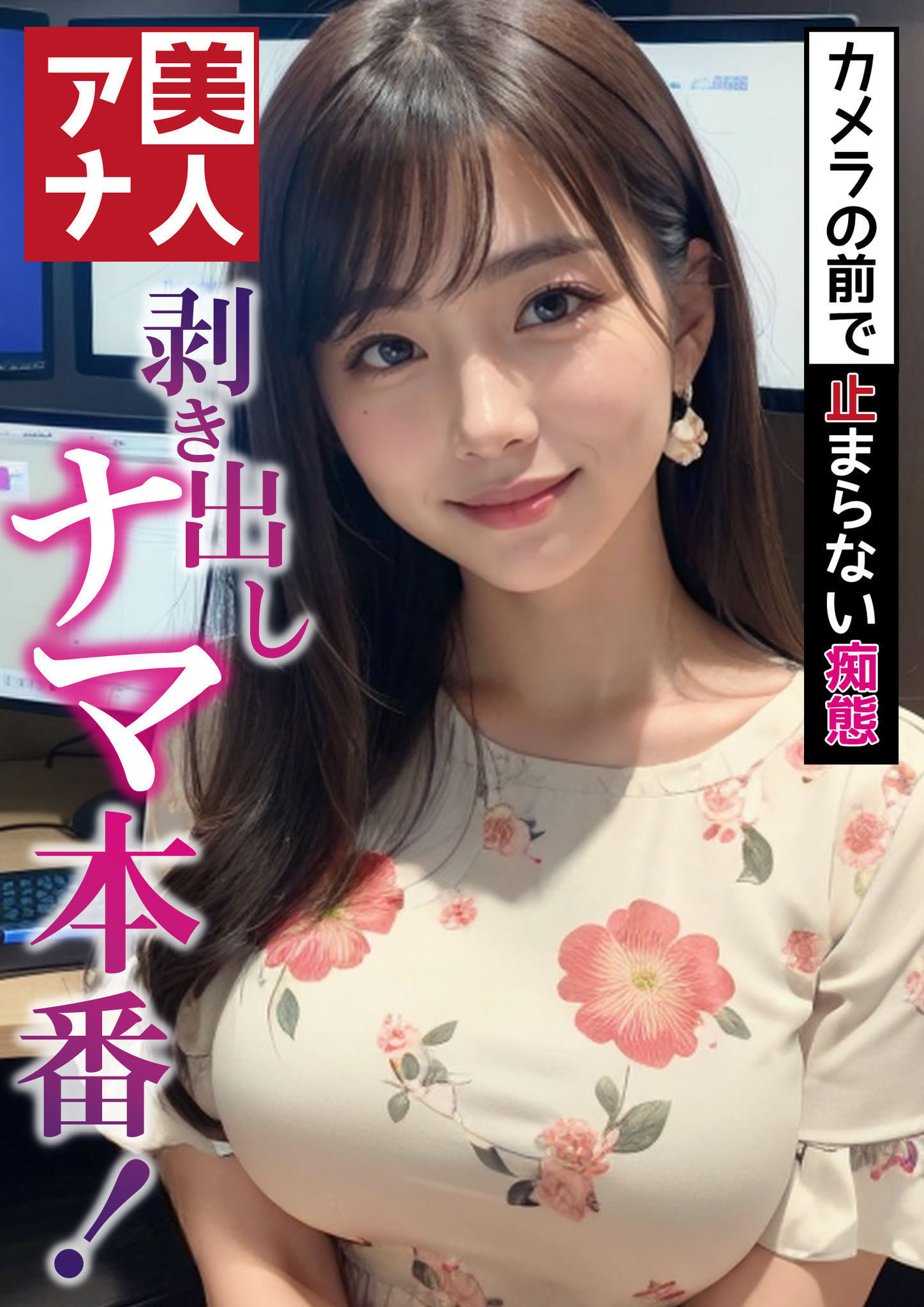 美人アナ剥き出しナマ本番！～カメラの前で止まらない痴態～