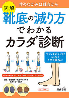 図解 靴底の減り方でわかるカラダ診断