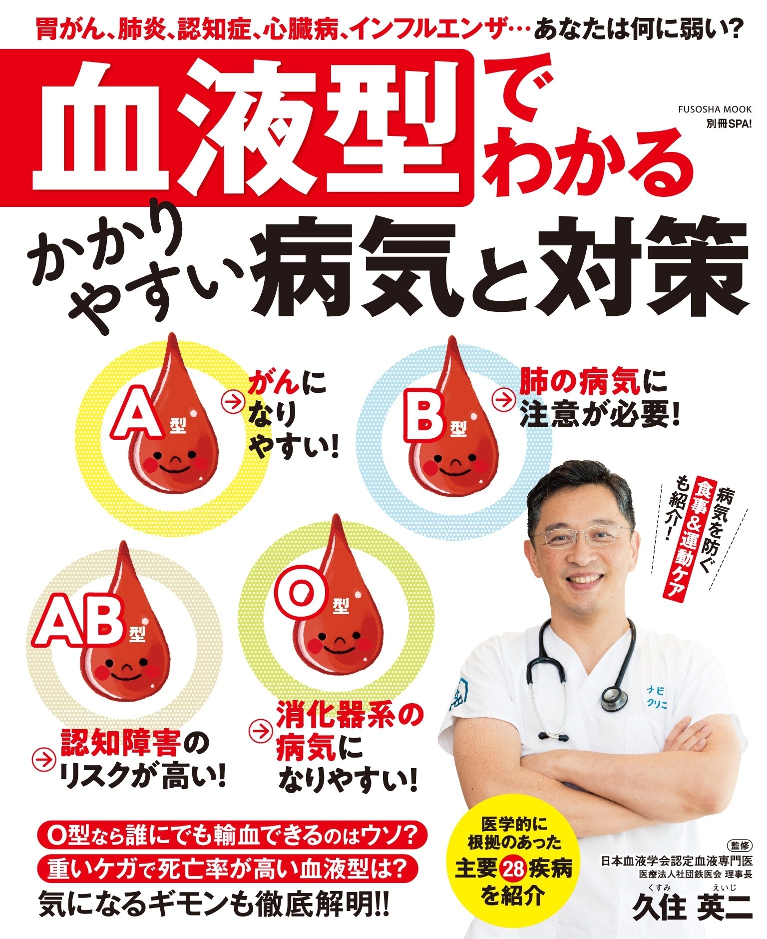 血液型でわかるかかりやすい病気と対策