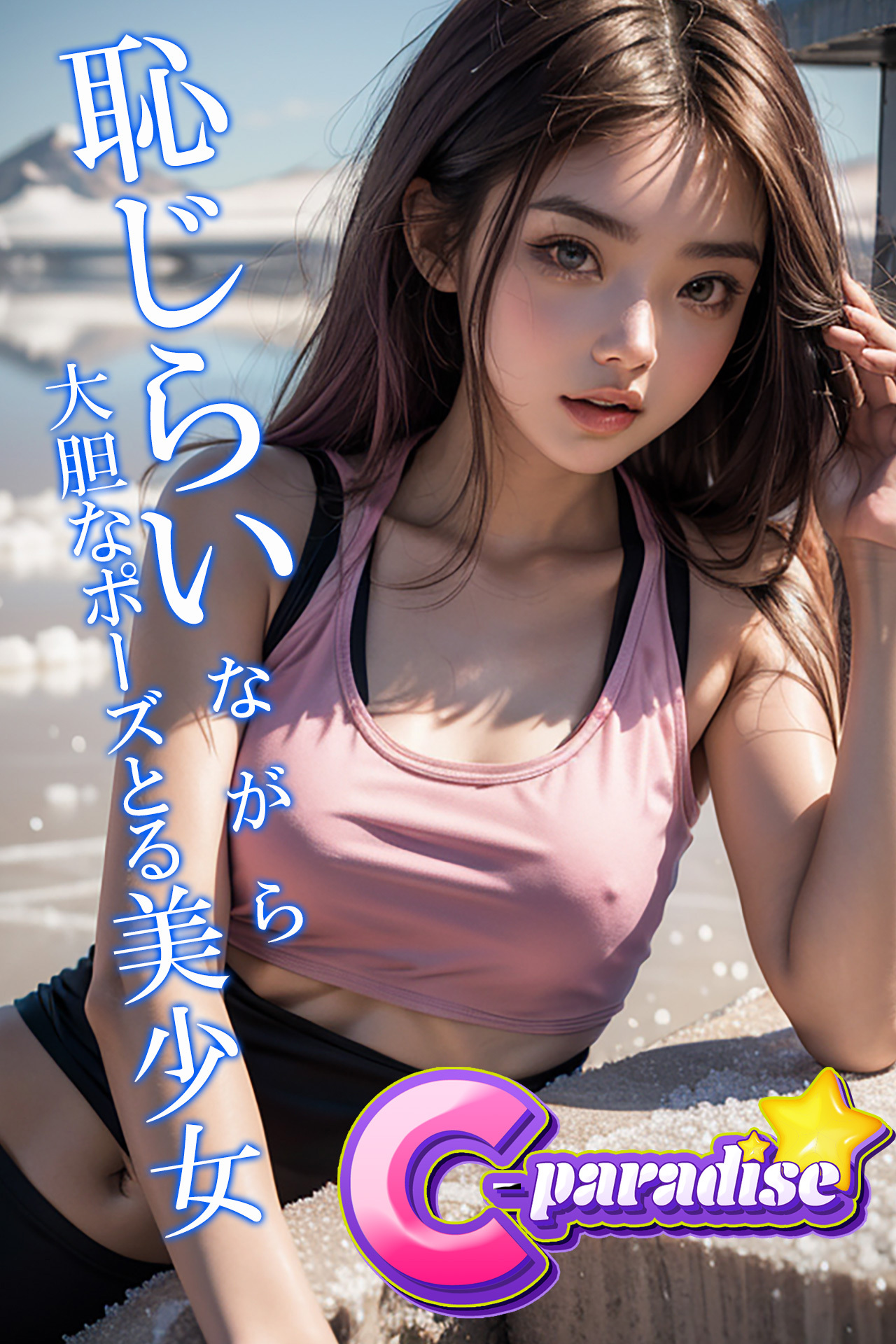 恥じらいながら大胆なポーズとる美少女　【C-Paradise】