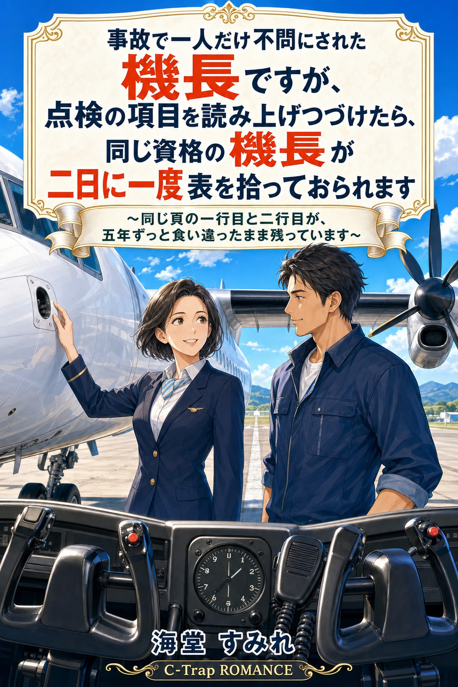 事故で一人だけ不問にされた機長ですが、点検の項目を読み上げつづけたら、同じ資格の機長が二日に一度表を拾っておられます