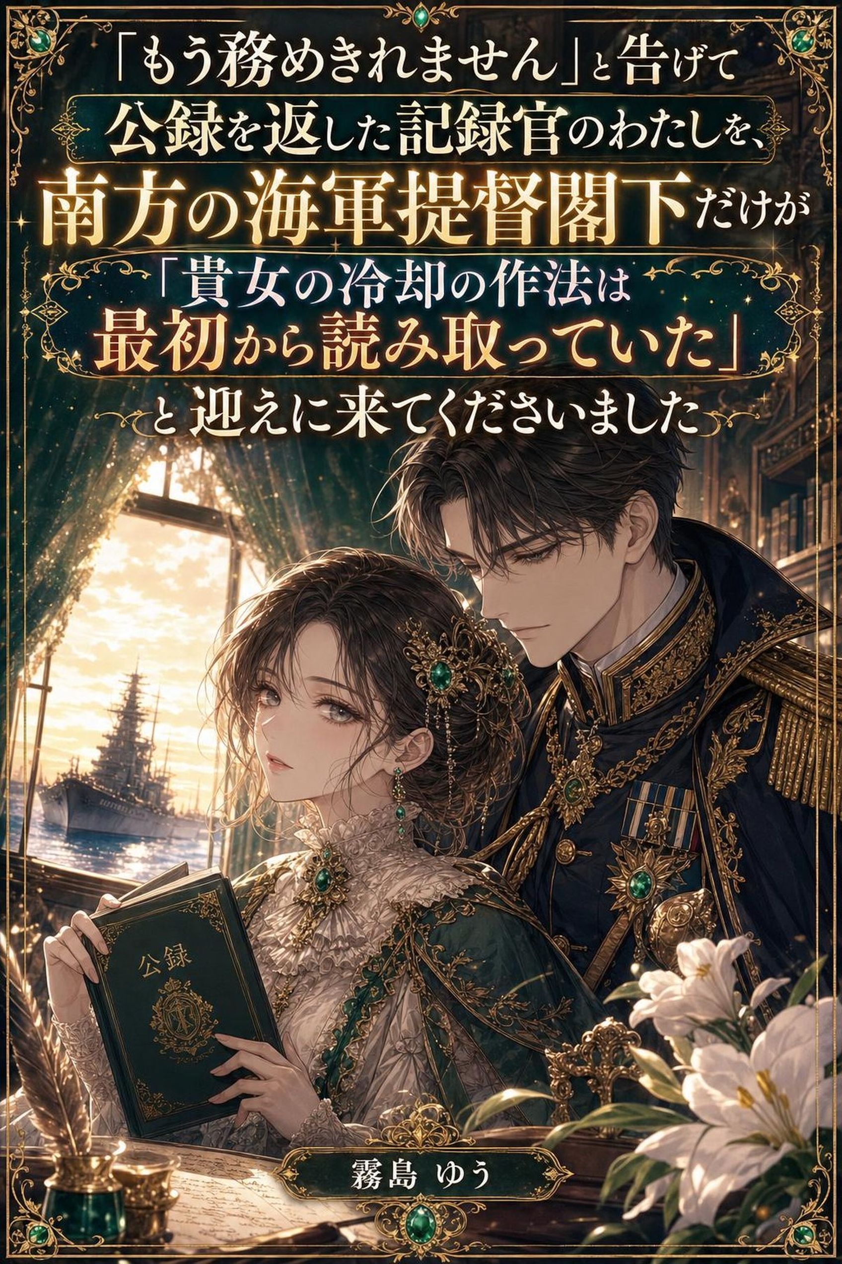 「もう務めきれません」と告げて公録を返した記録官のわたしを、南方の海軍提督閣下だけが「貴女の冷却の作法は最初から読み取っていた」と迎えに来てくださいました