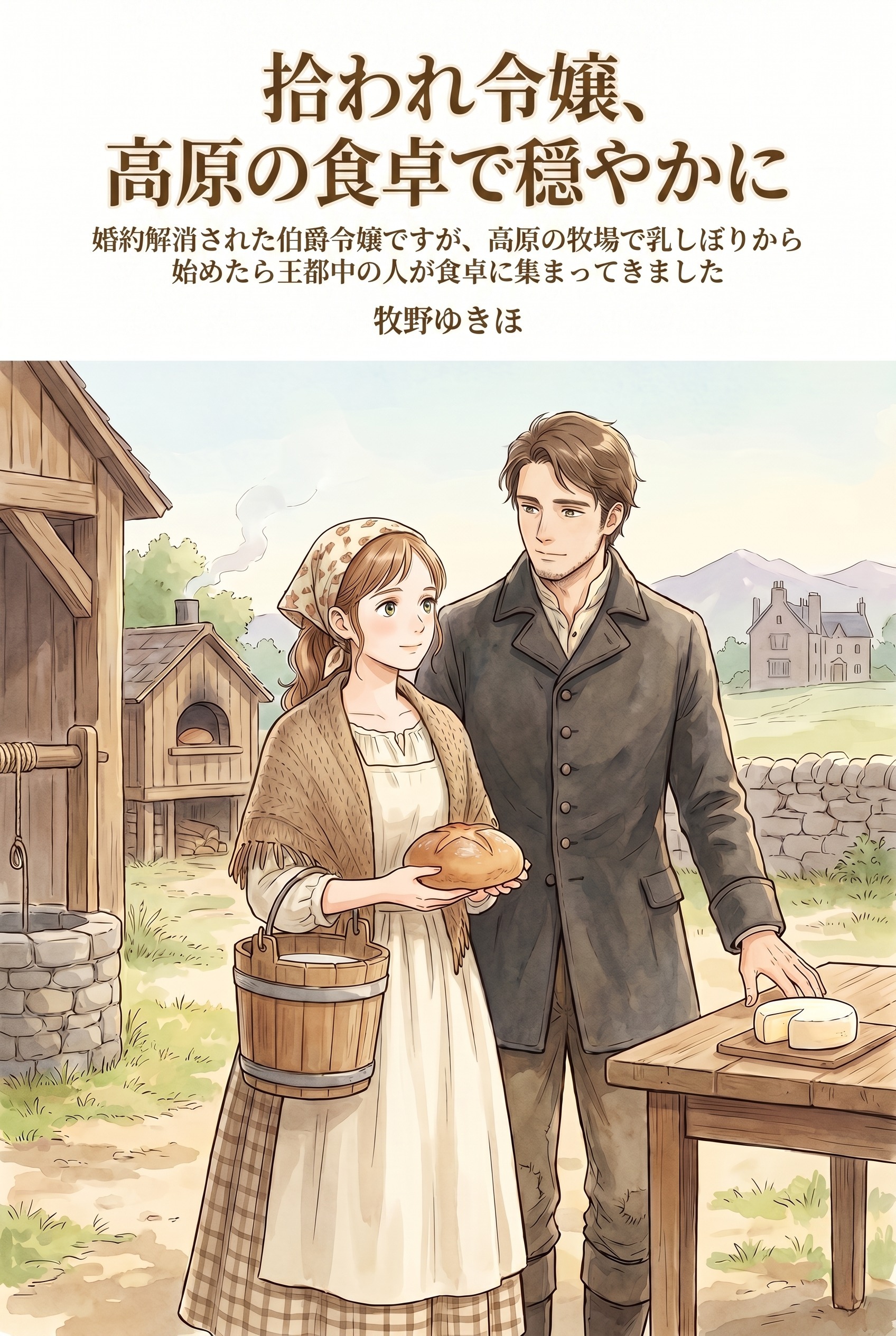 婚約解消された伯爵令嬢ですが、高原の牧場で乳しぼりから始めたら王都中の人が食卓に集まってきました