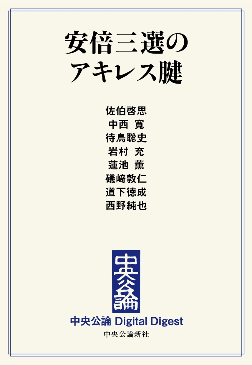 中公DD　安倍三選のアキレス腱