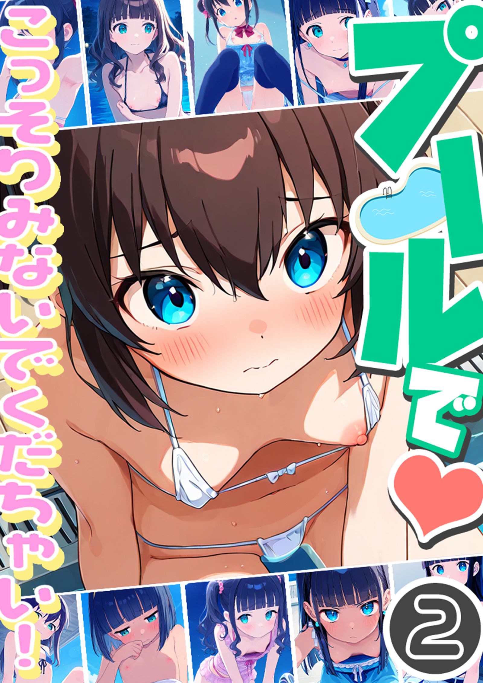 プールで…こっそりみないでくだちゃい！2