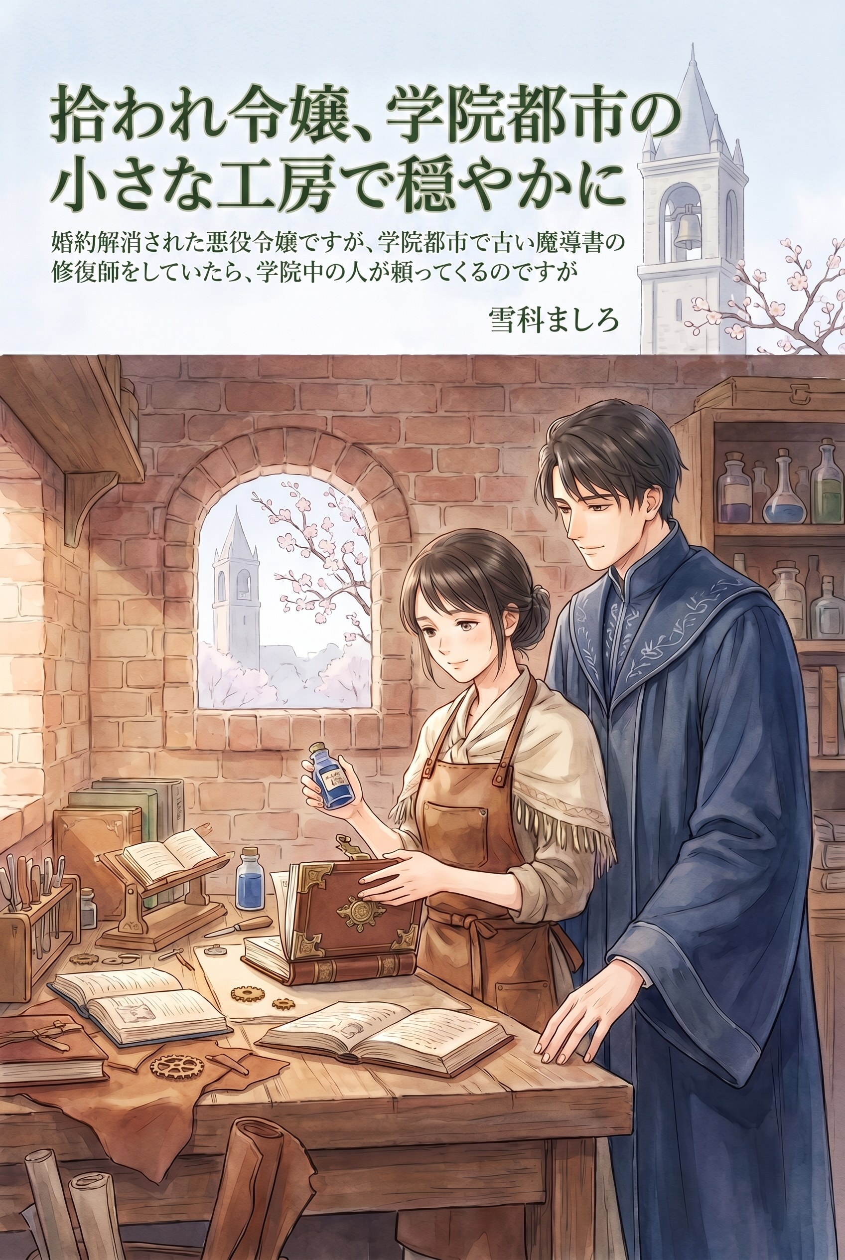 婚約解消された悪役令嬢ですが、学院都市で古い魔導書の修復師をしていたら、学院中の人が頼ってくるのですが
