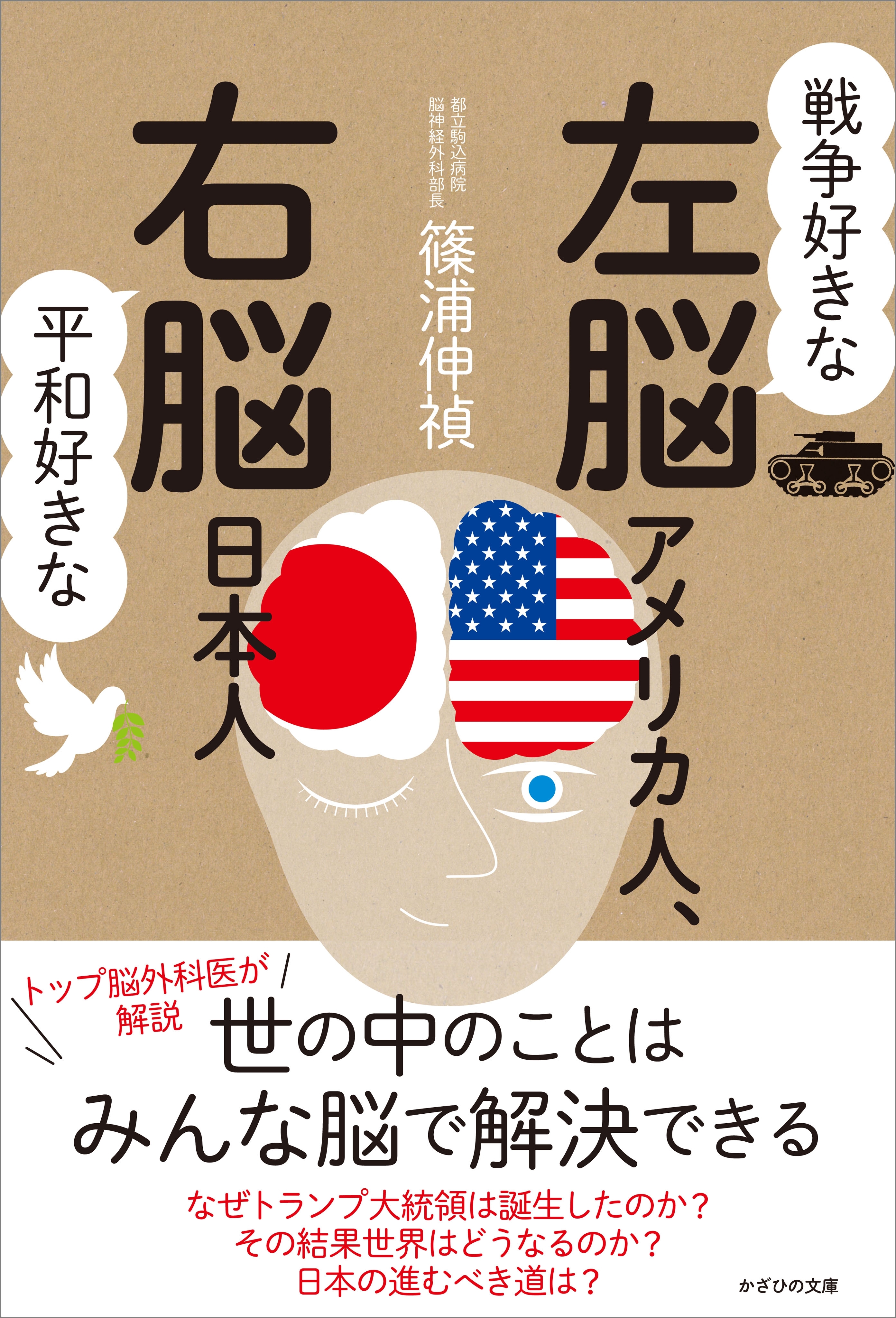 戦争好きな左脳アメリカ人、平和好きな右脳日本人