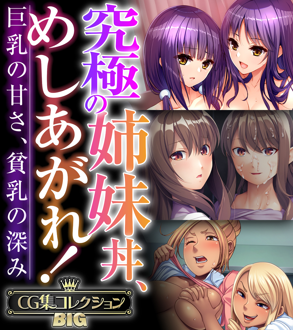究極の姉妹丼、めしあがれ！～巨乳の甘さ、貧乳の深み～【CG集コレクションBIG】