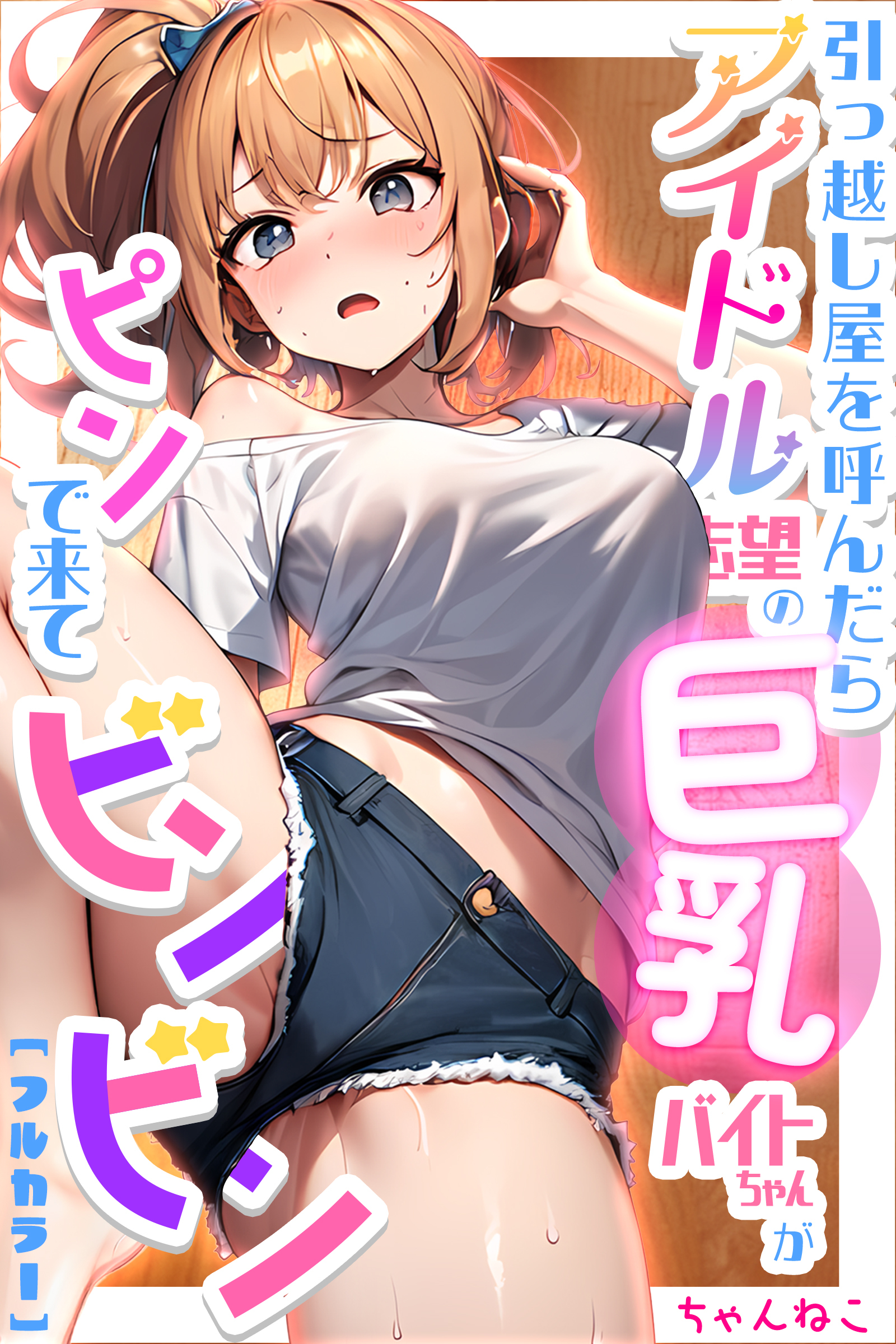 引っ越し屋を呼んだらアイドル志望の巨乳バイトちゃんがピンで来てビンビン