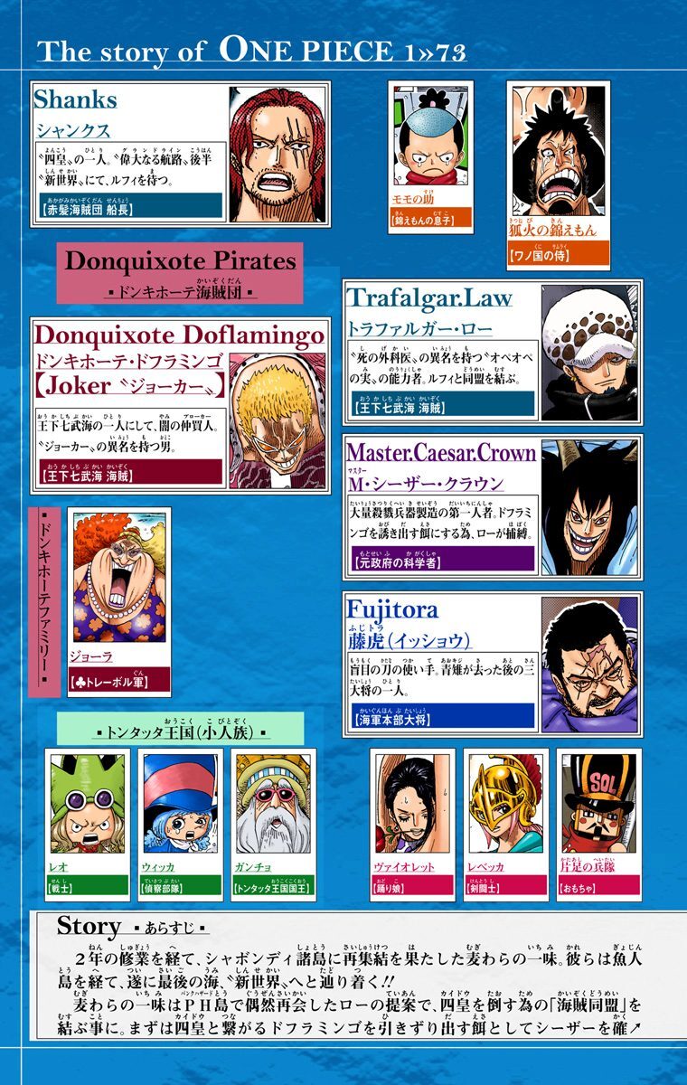 One Piece カラー版 73 Amebaマンガ 旧 読書のお時間です