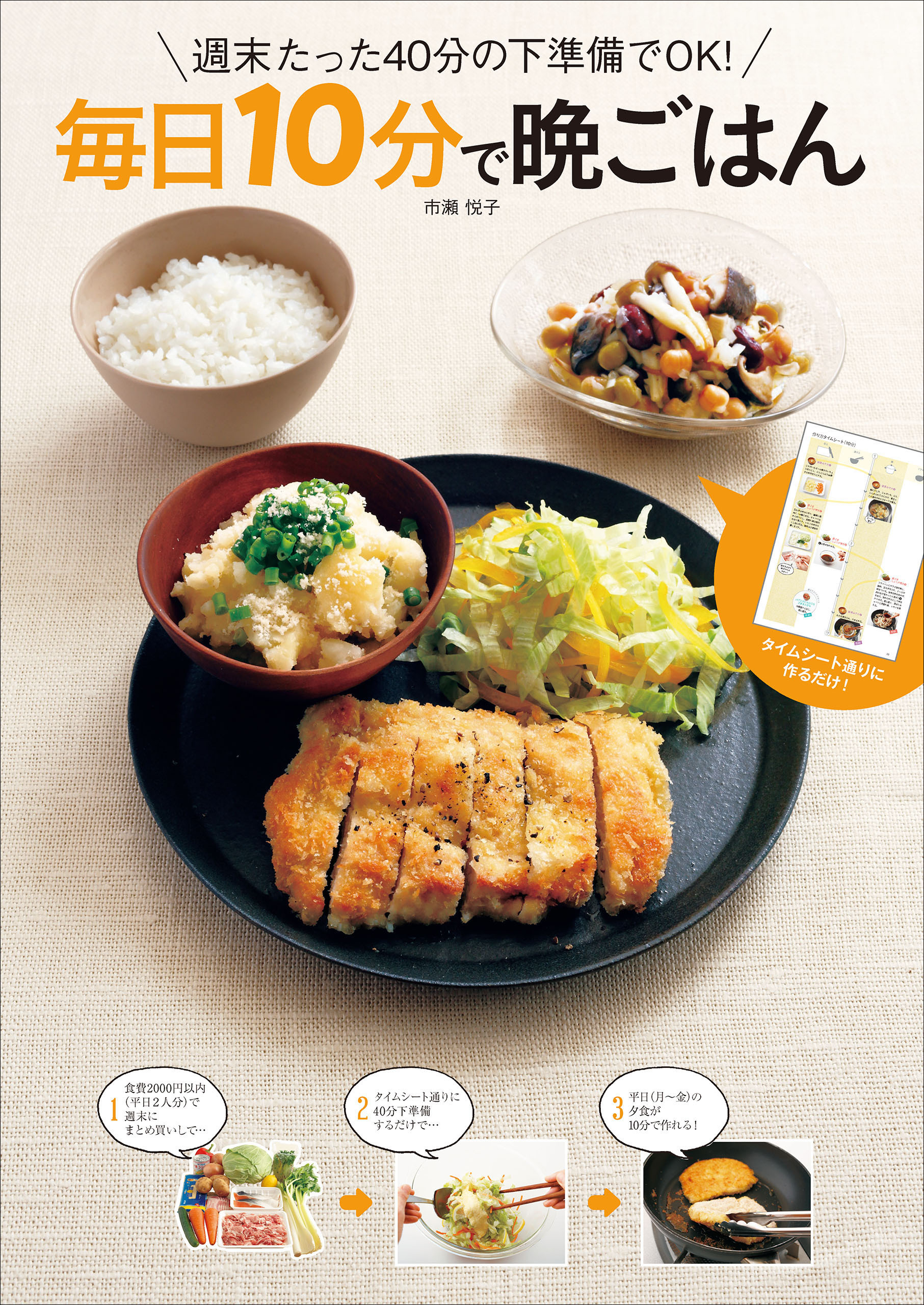 週末たった40分の下準備でOK！ 毎日10分で晩ごはん