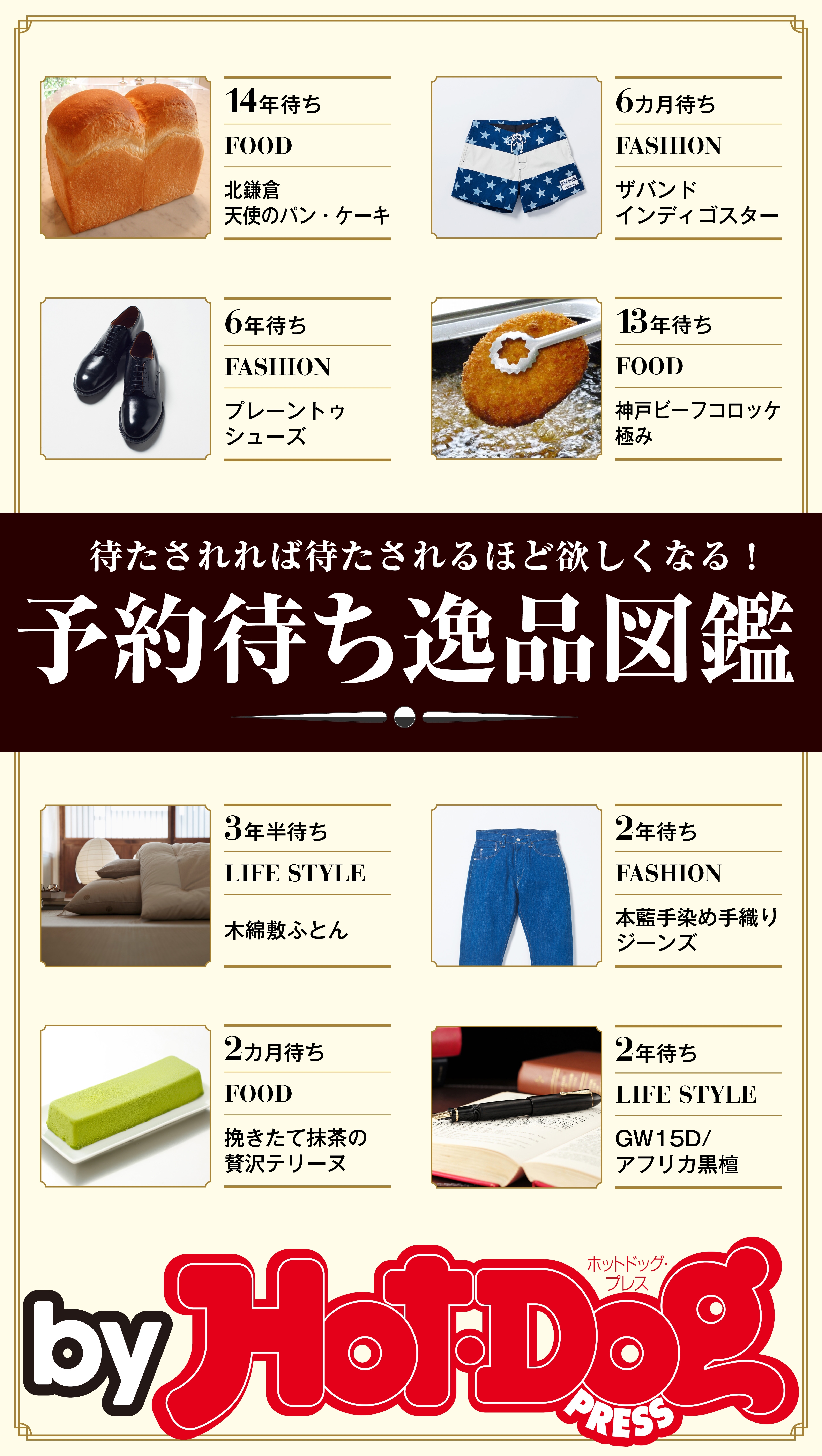 ｂｙ　Ｈｏｔ－Ｄｏｇ　ＰＲＥＳＳ　予約待ち逸品図鑑