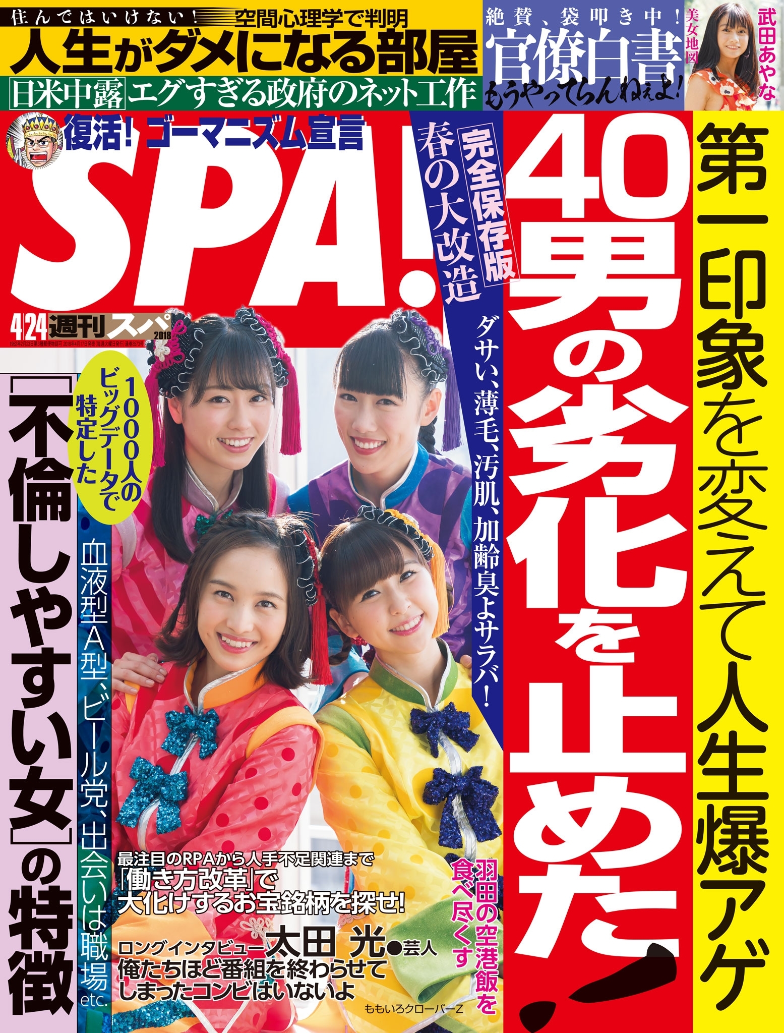 週刊ＳＰＡ！　２０１８／０４／２４号