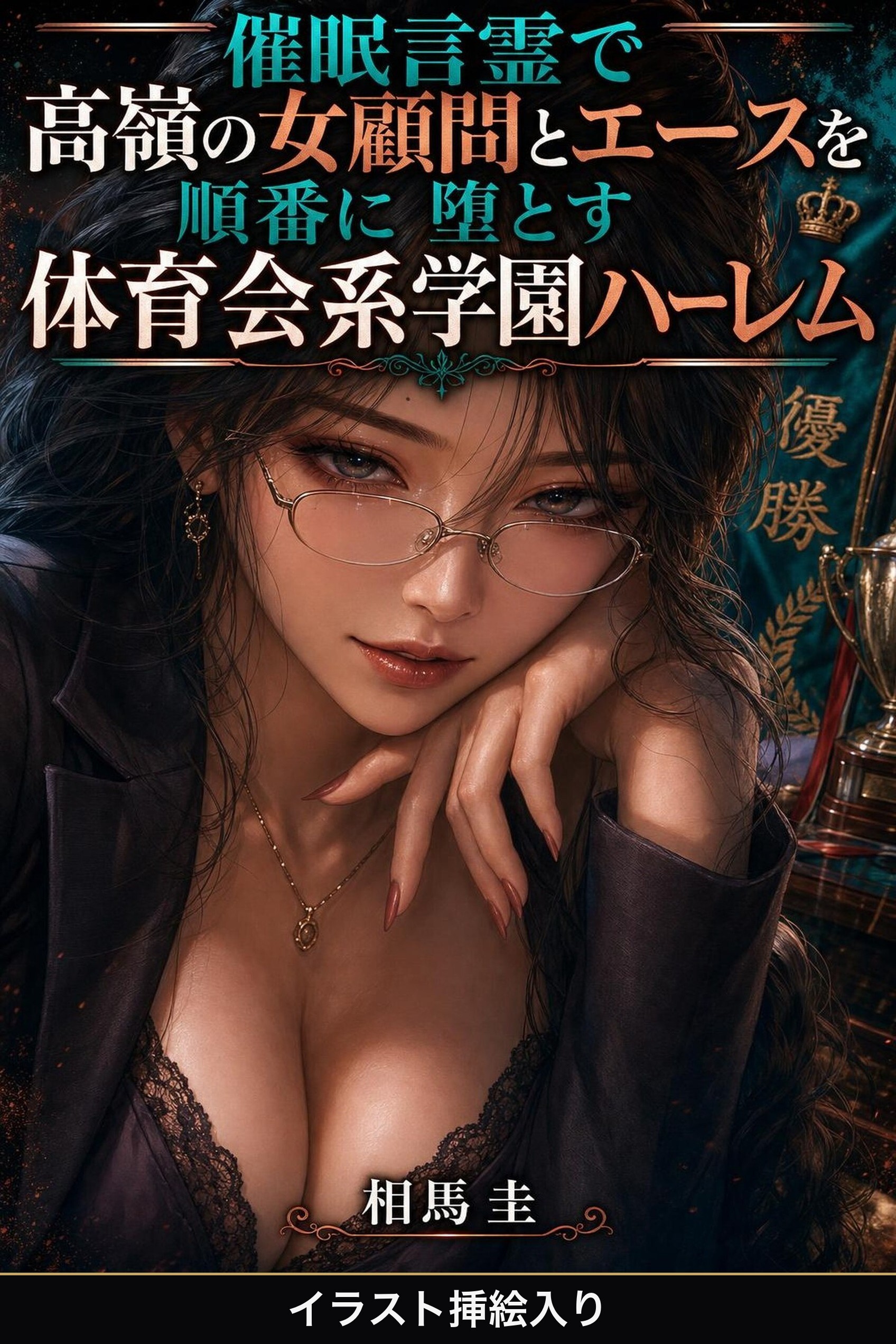催眠言霊で高嶺の女顧問とエースを順番に堕とす体育会系学園ハーレム（挿絵版）