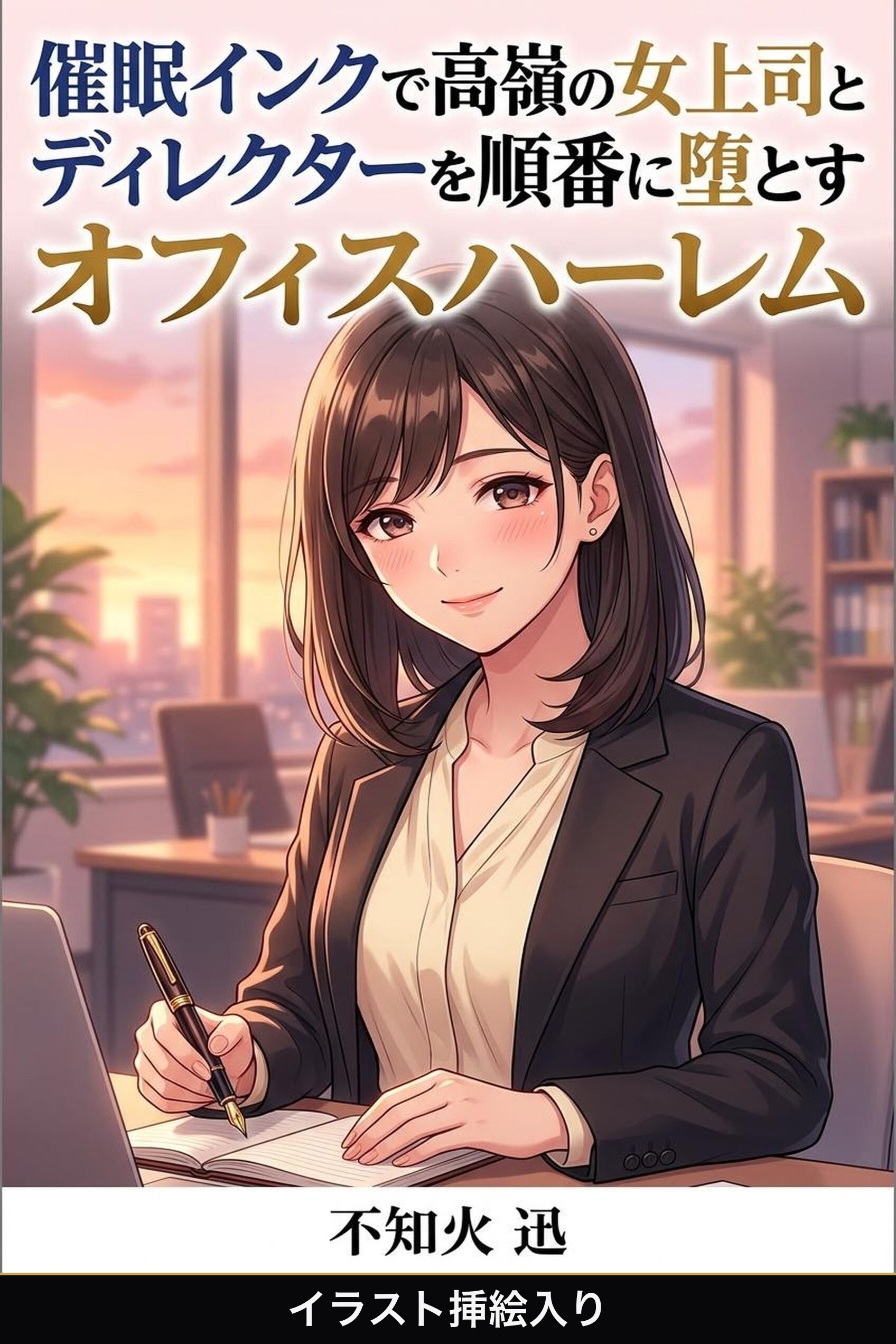 催眠インクで高嶺の女上司とディレクターを順番に堕とすオフィスハーレム（挿絵版）