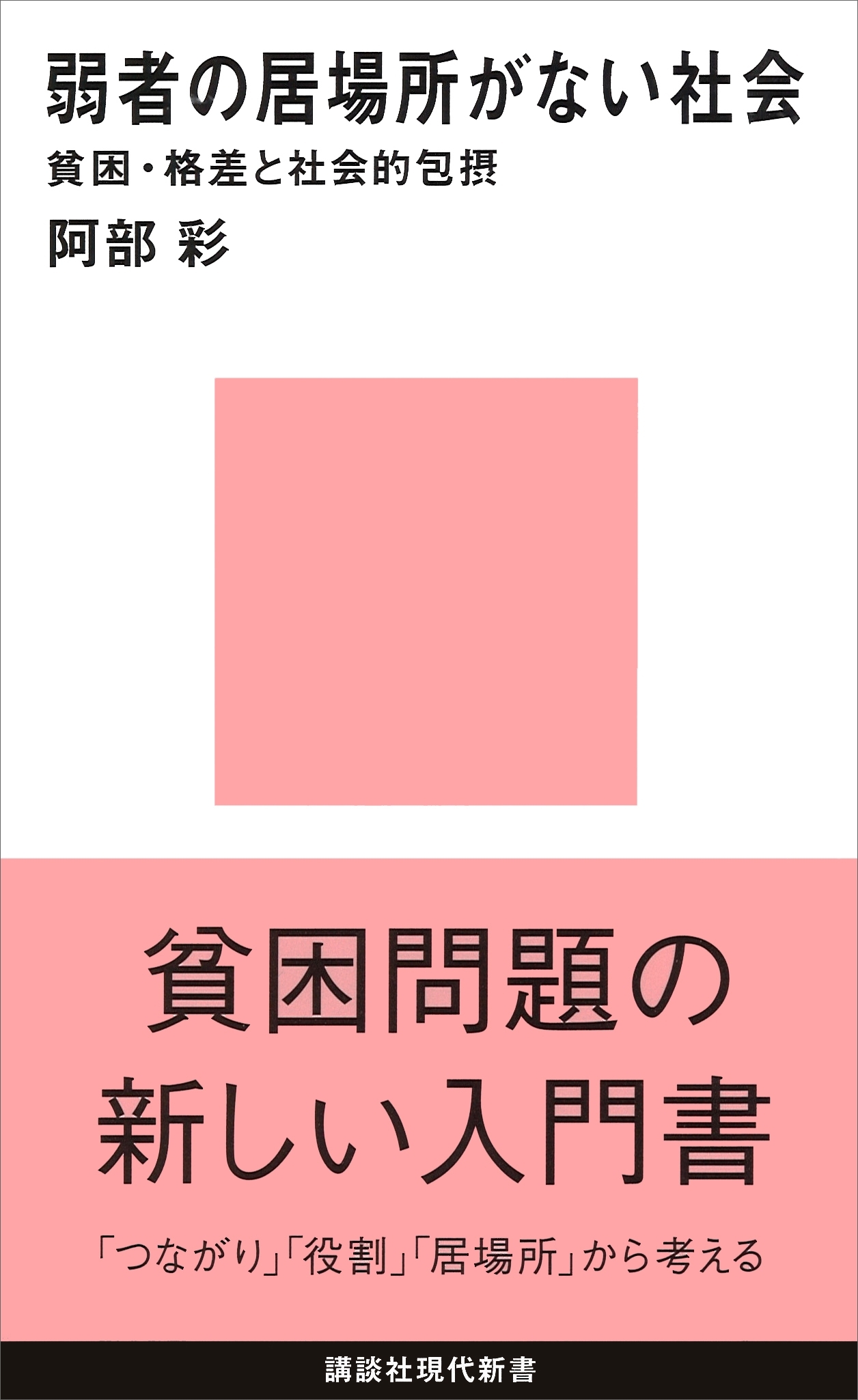 弱者の居場所がない社会　貧困・格差と社会的包摂