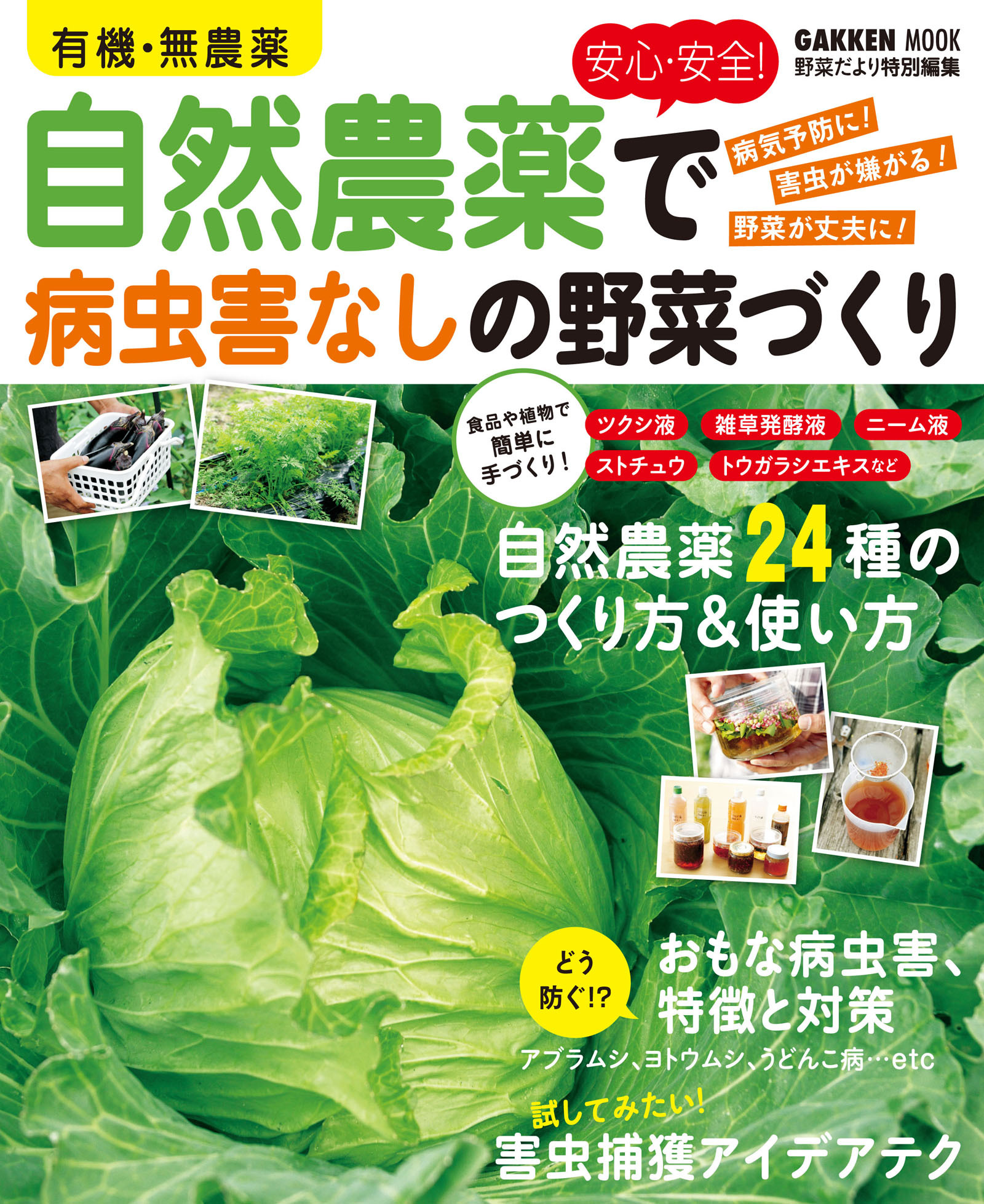 有機・無農薬　安心・安全！自然農薬で病虫害なしの野菜づくり