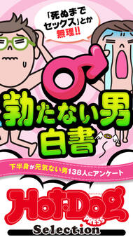ホットドッグプレスセレクション 勃たない男白書 「大人のセックス白書」シリーズ