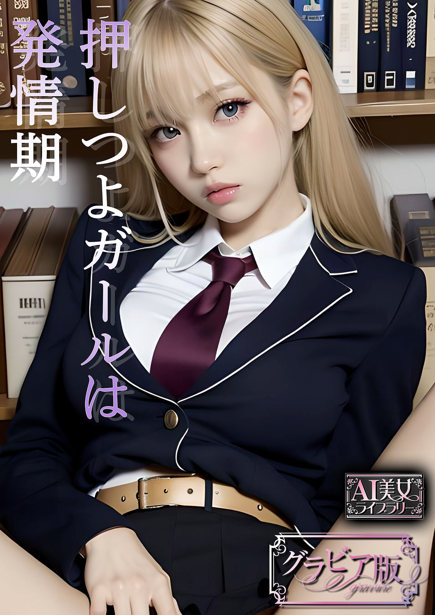 押しつよガールは発情期【AI美女ライブラリー】グラビア版