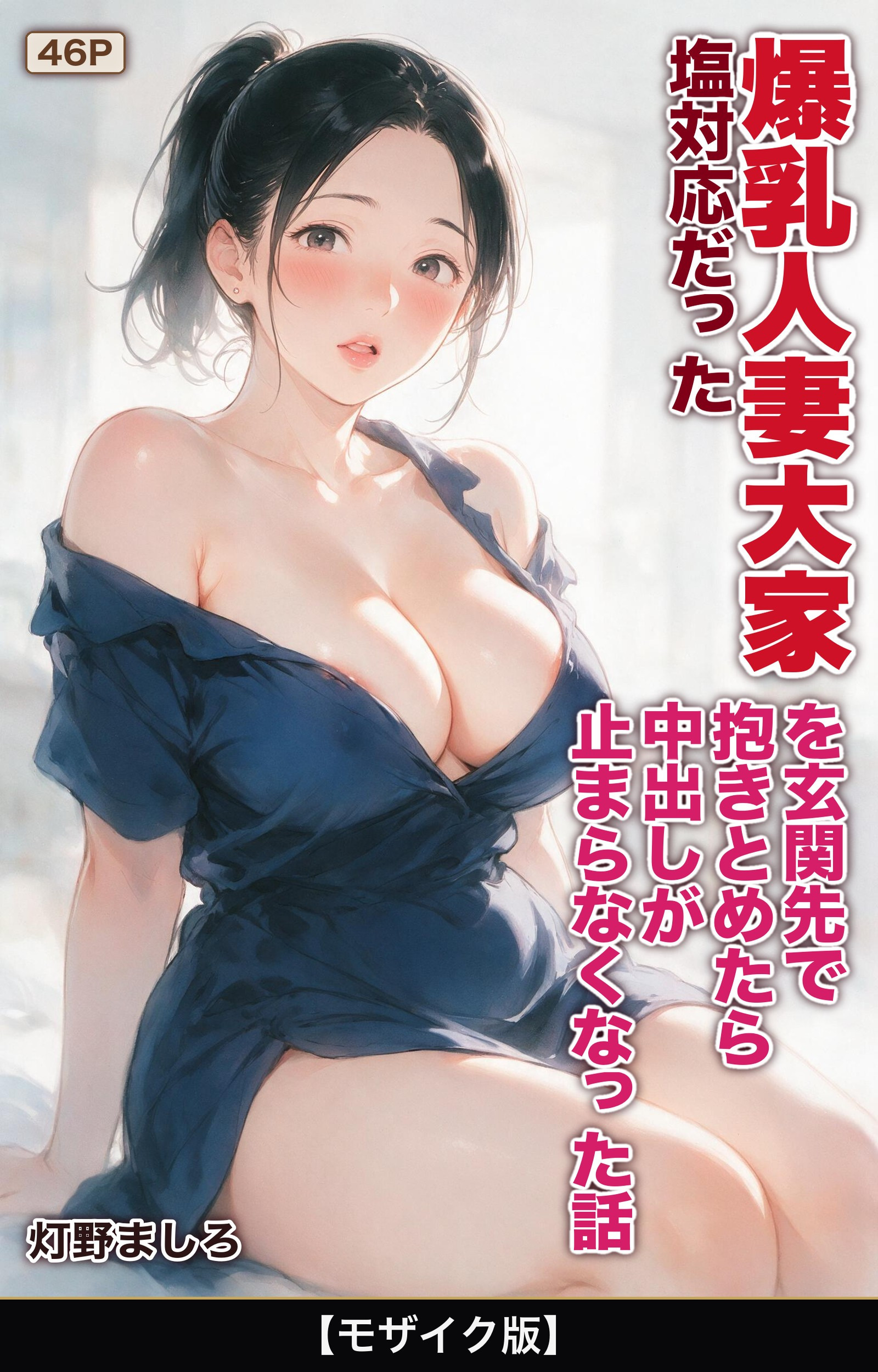 塩対応だった爆乳人妻大家を玄関先で抱きとめたら中出しが止まらなくなった話【モザイク版】
