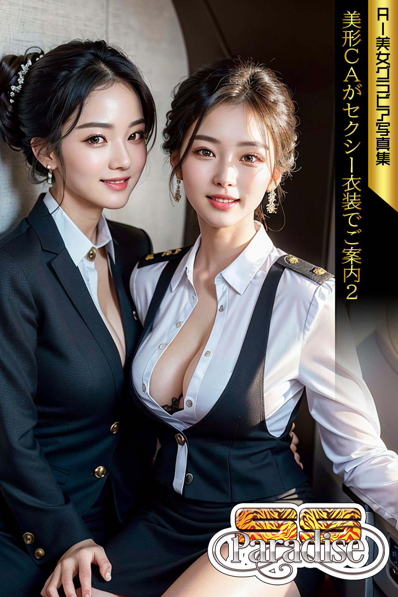 SS-Paradise　美形ＣＡがセクシー衣装でご案内２　AI美女グラビア写真集