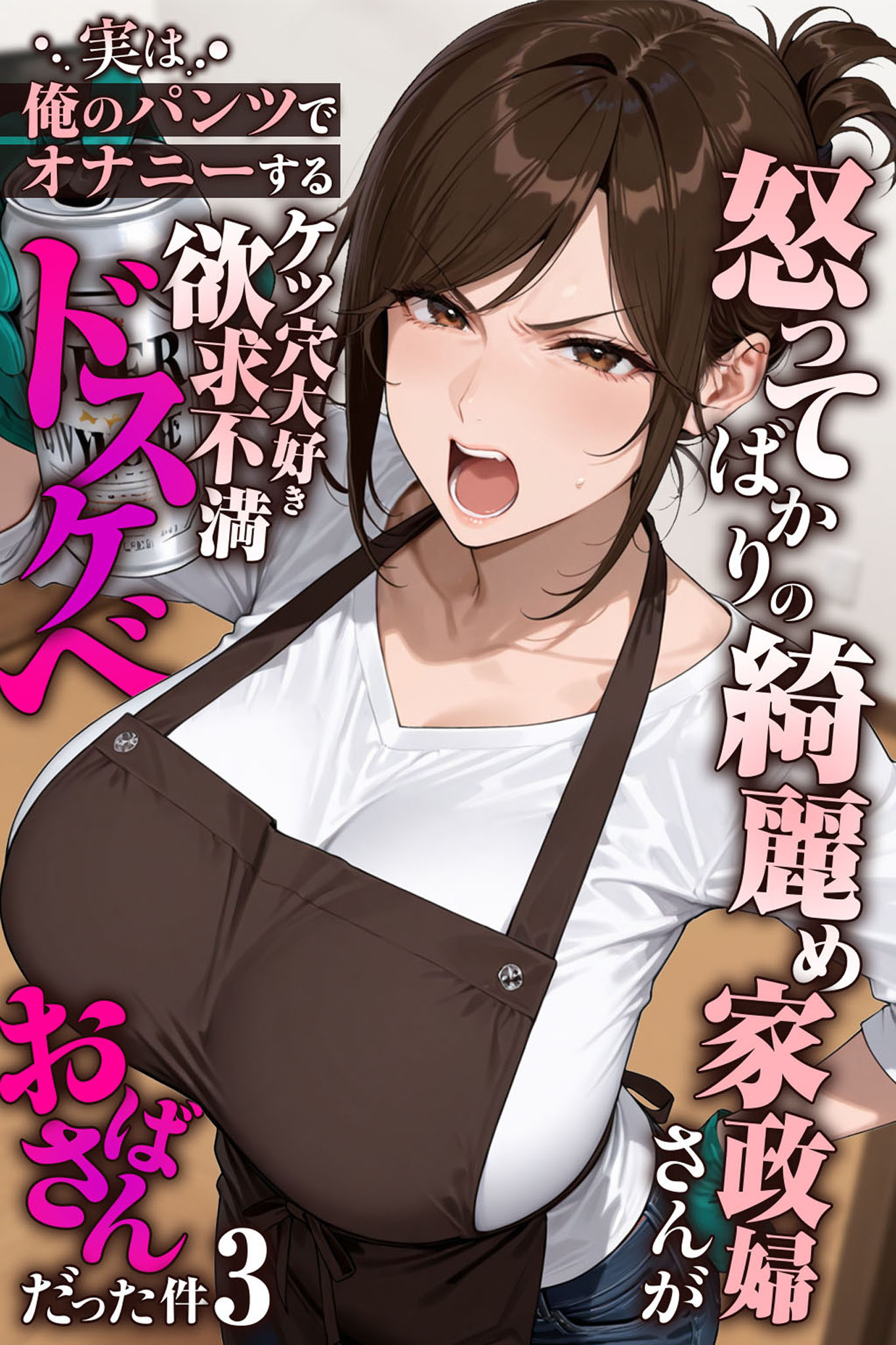 怒ってばかりの綺麗め家政婦さんが実は俺のパンツでオナニーするケツ穴大好き欲求不満ドスケベオバサンだった件【単話】(3)