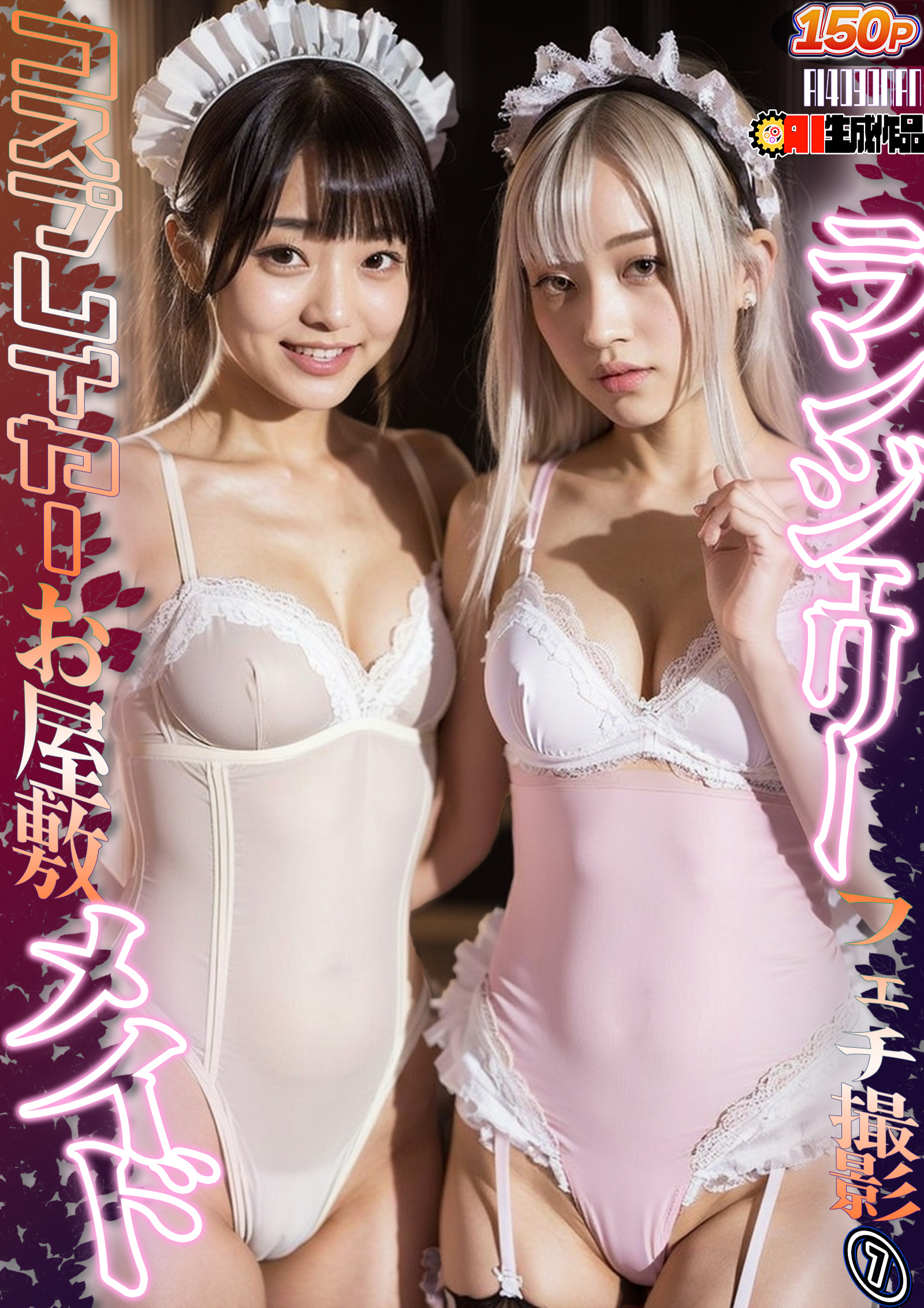 AIコスプレイヤーお屋敷メイドランジェリーフェチ撮影　007
