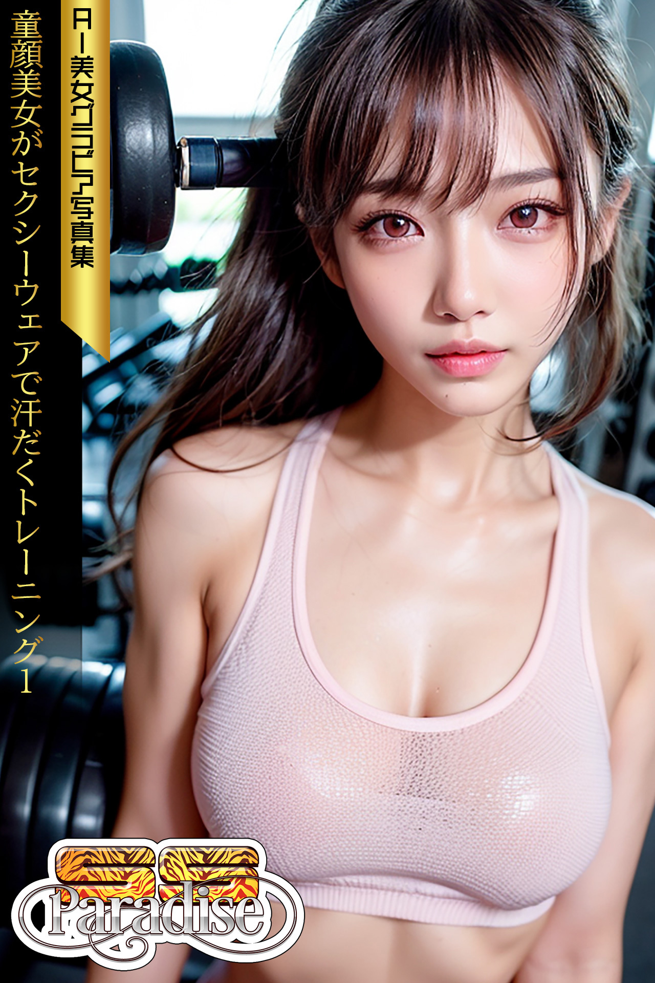 SS-Paradise　童顔美女がセクシーウェアで汗だくトレーニング１　AI美女グラビア写真集