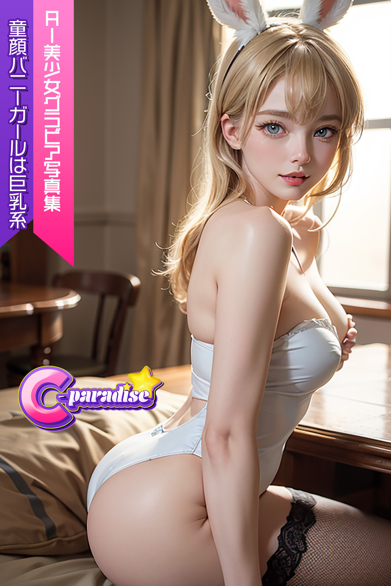 C-Paradise　童顔バニーガールは巨乳系　AI美少女グラビア写真集