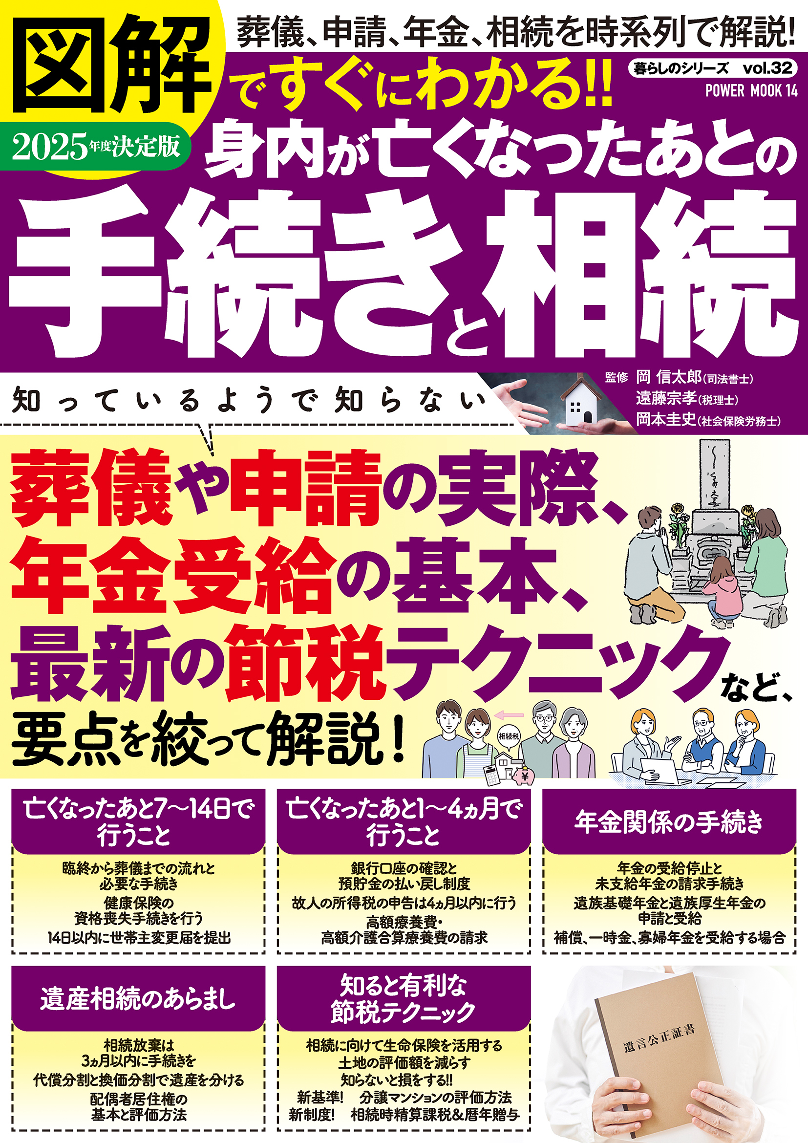 図解ですぐにわかる!!2025年度決定版 身内が亡くなったあとの手続きと相続