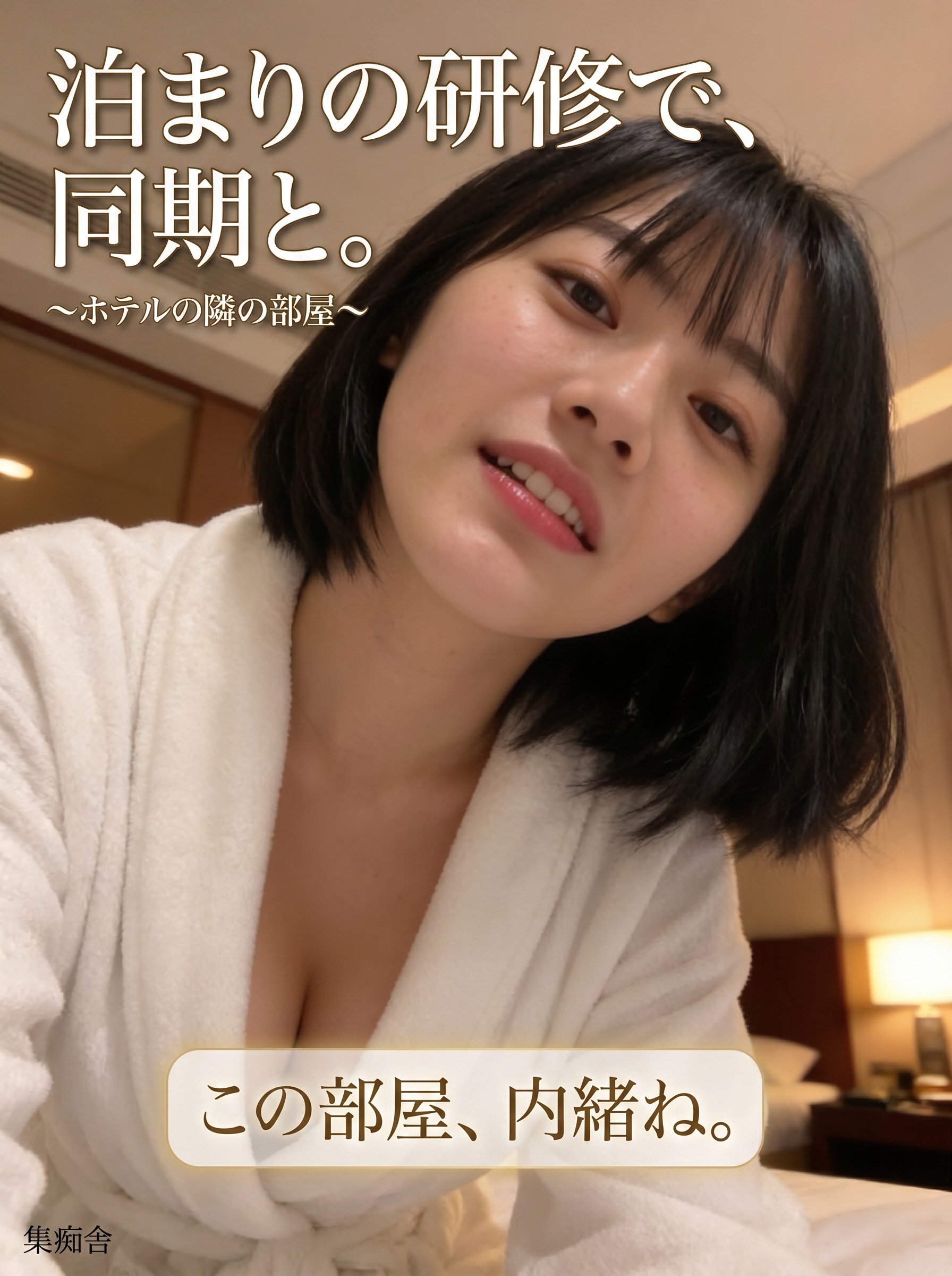 泊まりの研修で、同期と。 ～ホテルの隣の部屋～