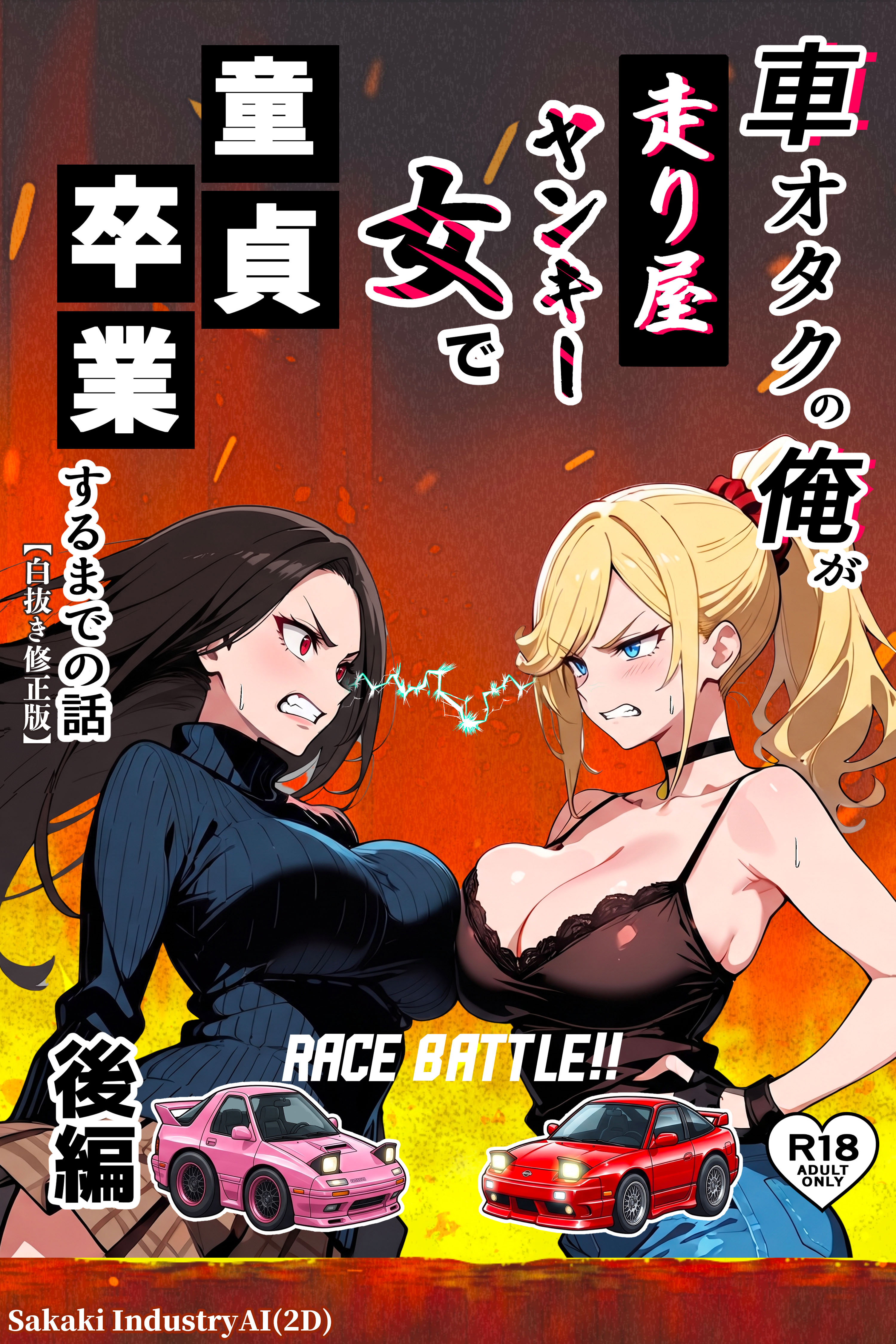 車オタクの俺が走り屋ヤンキー女で童貞卒業するまでの話【白抜き修正版】